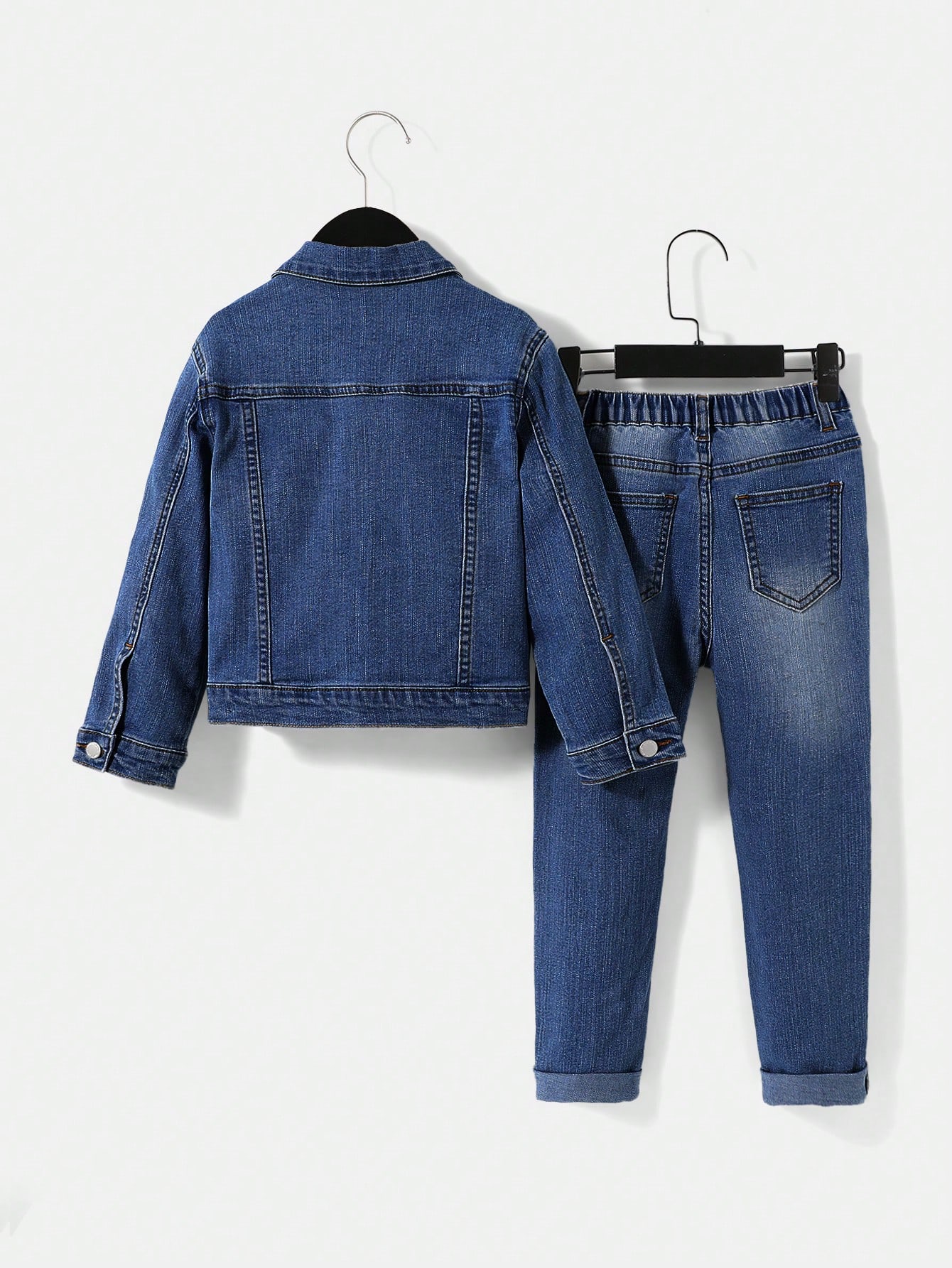 Young Boys Denim Two-piece Outfits