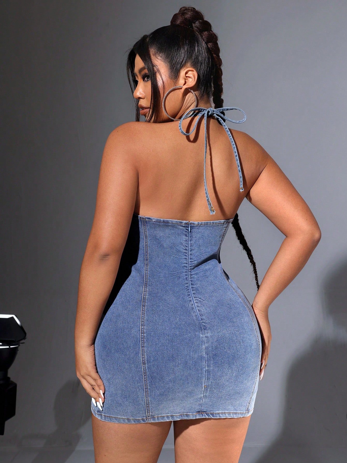 In Sexy Plus Size Denim Dresses