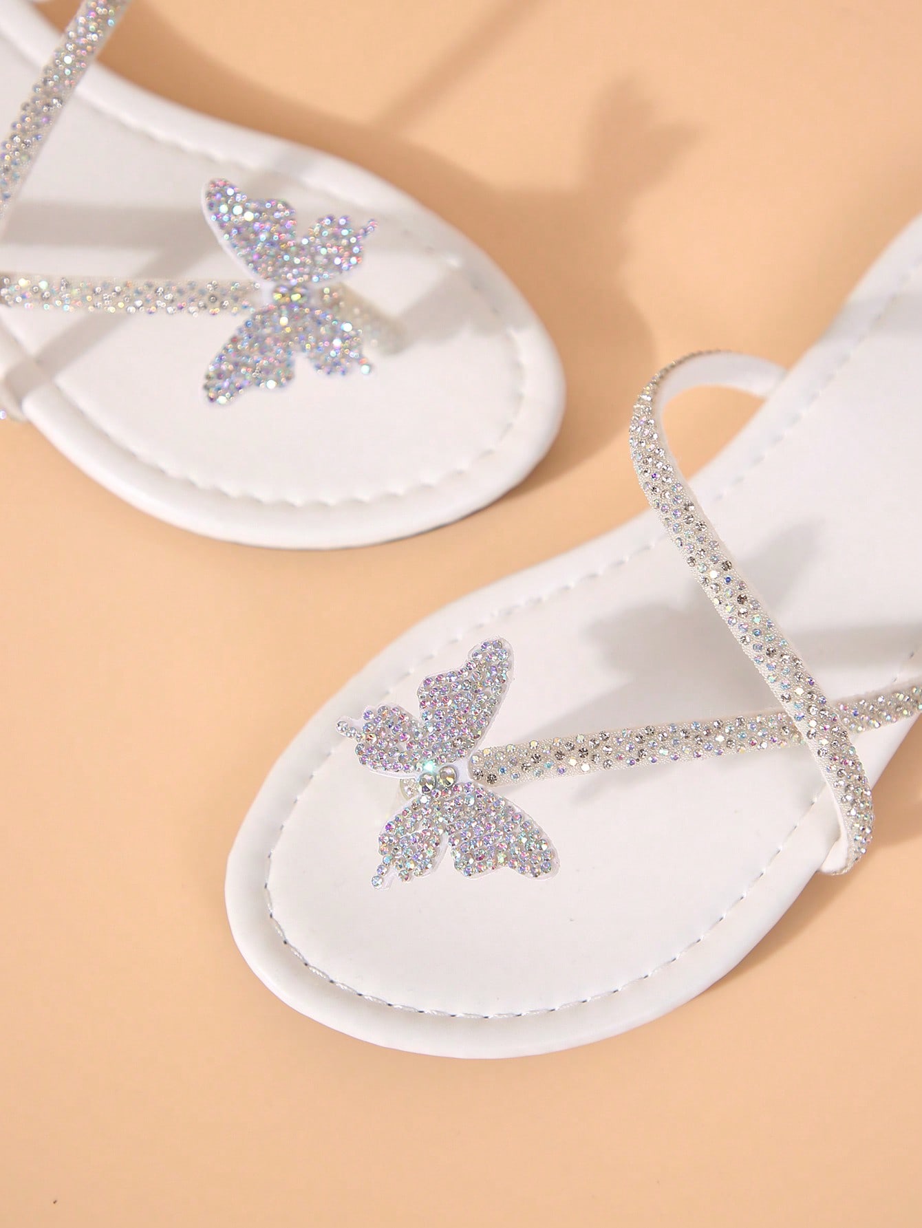 In White Women Flat Sandals