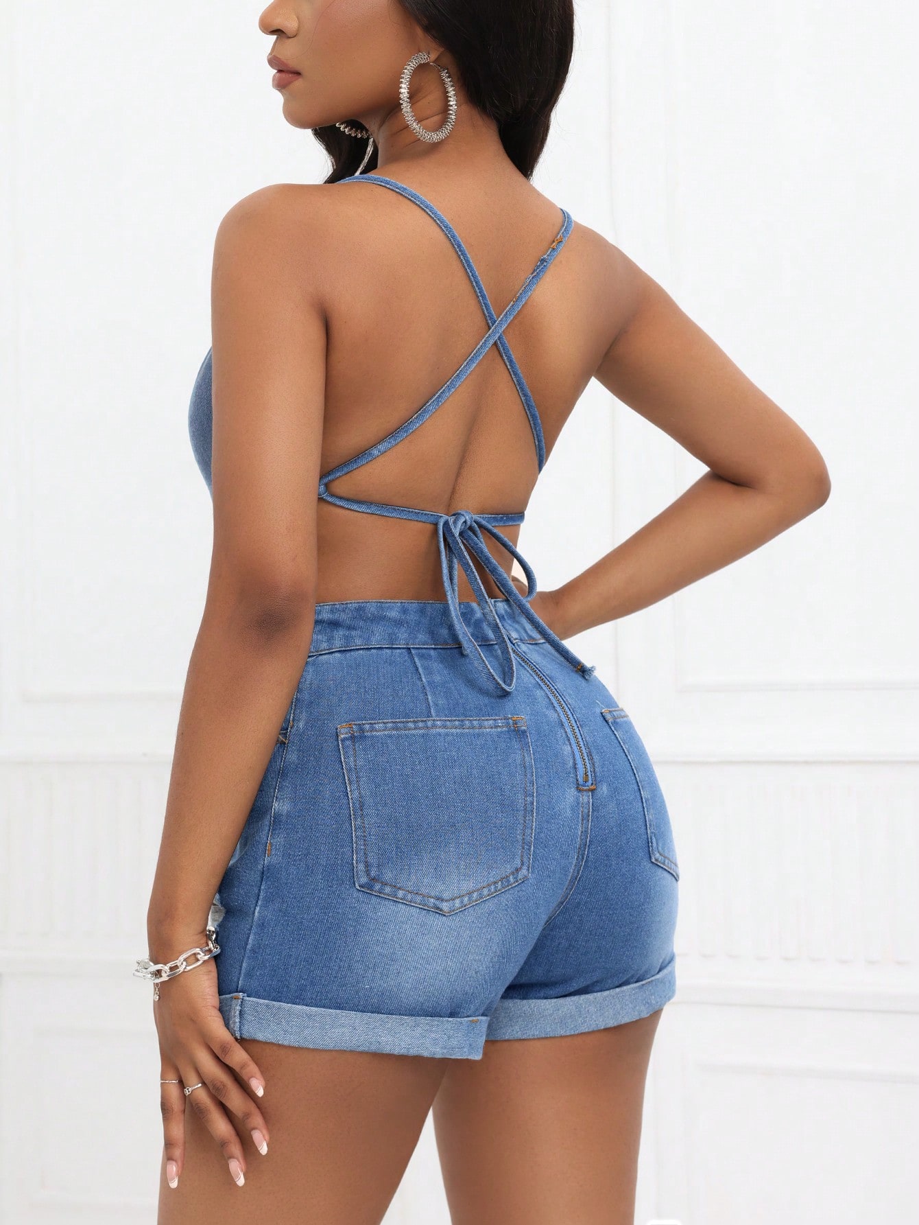 Women Denim Overalls & Jumpsuits