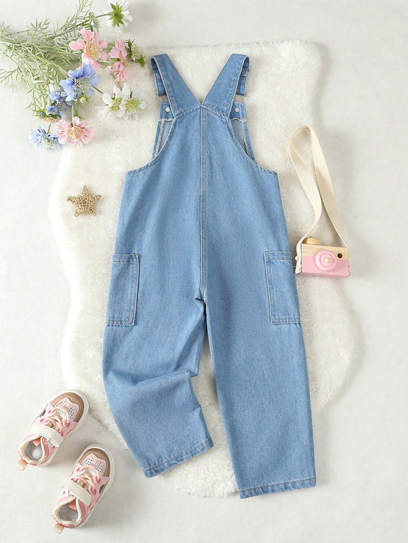 Young Girls Denim Overalls & Jumpsuits