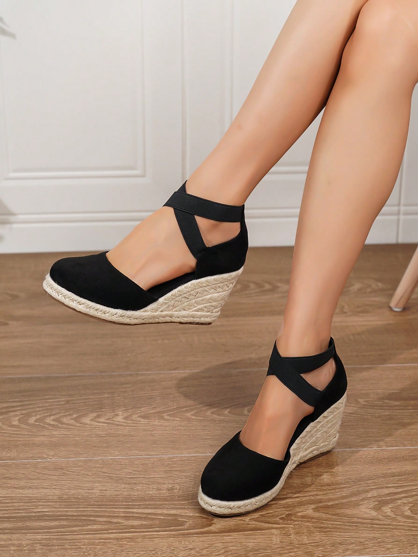 In Black Women Wedges & Flatform