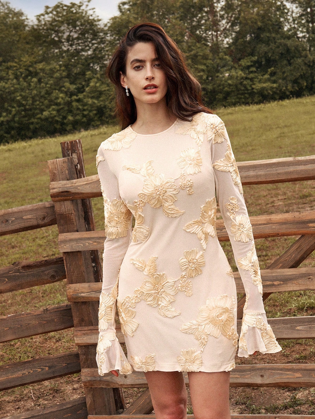 In Beige Women Dresses