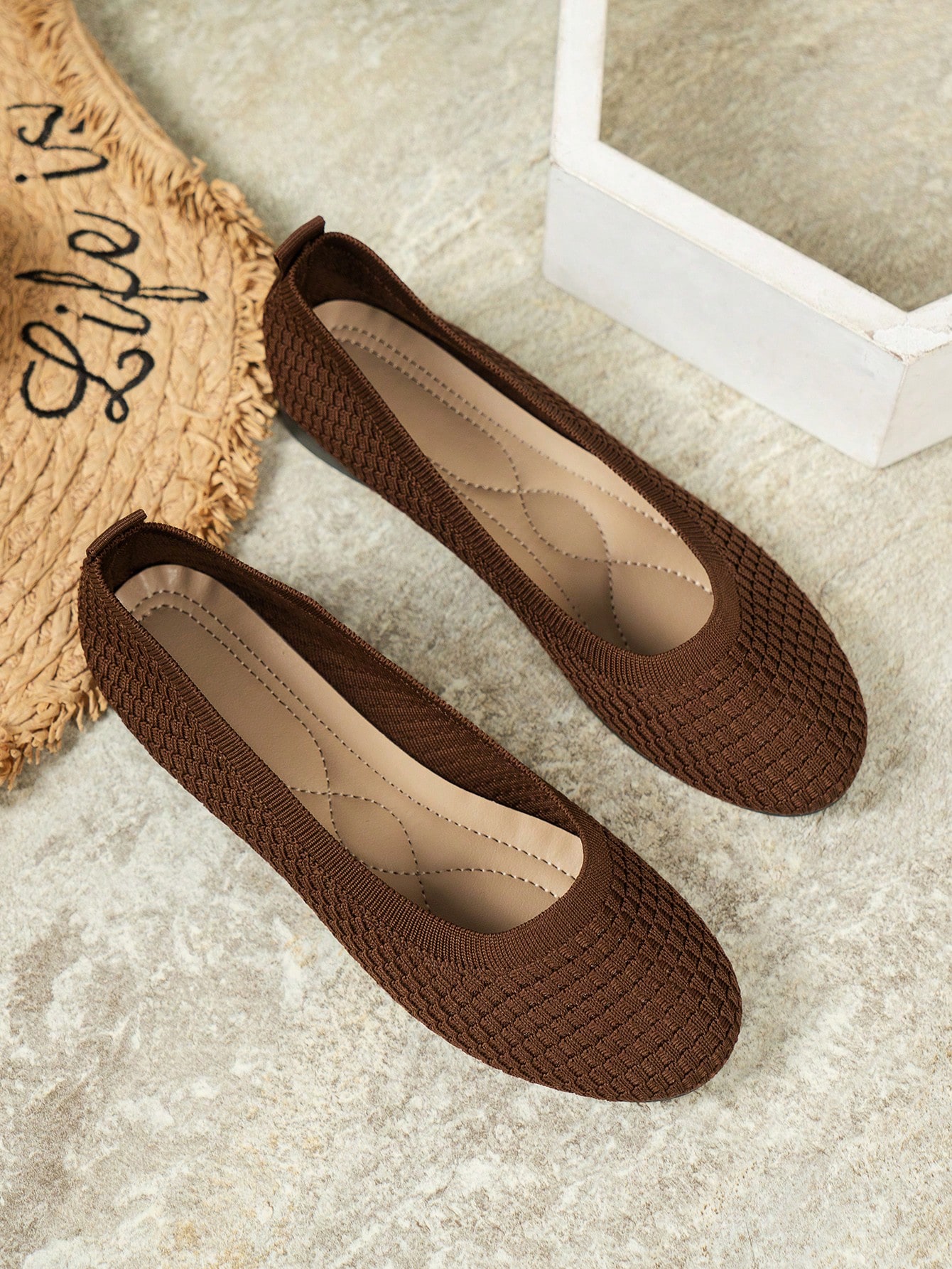 In Brown Women Flats