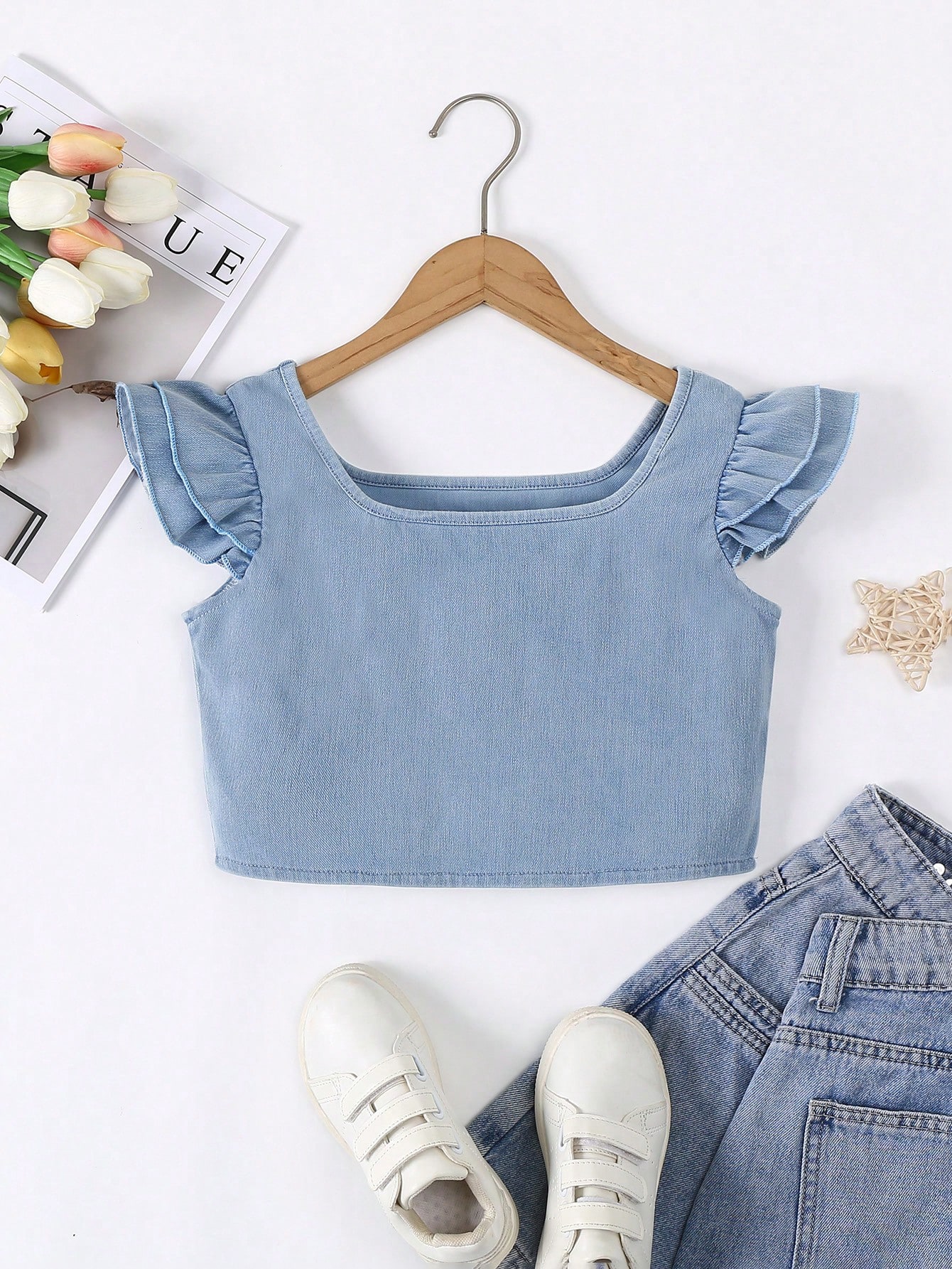 Tween Girls Denim Tops