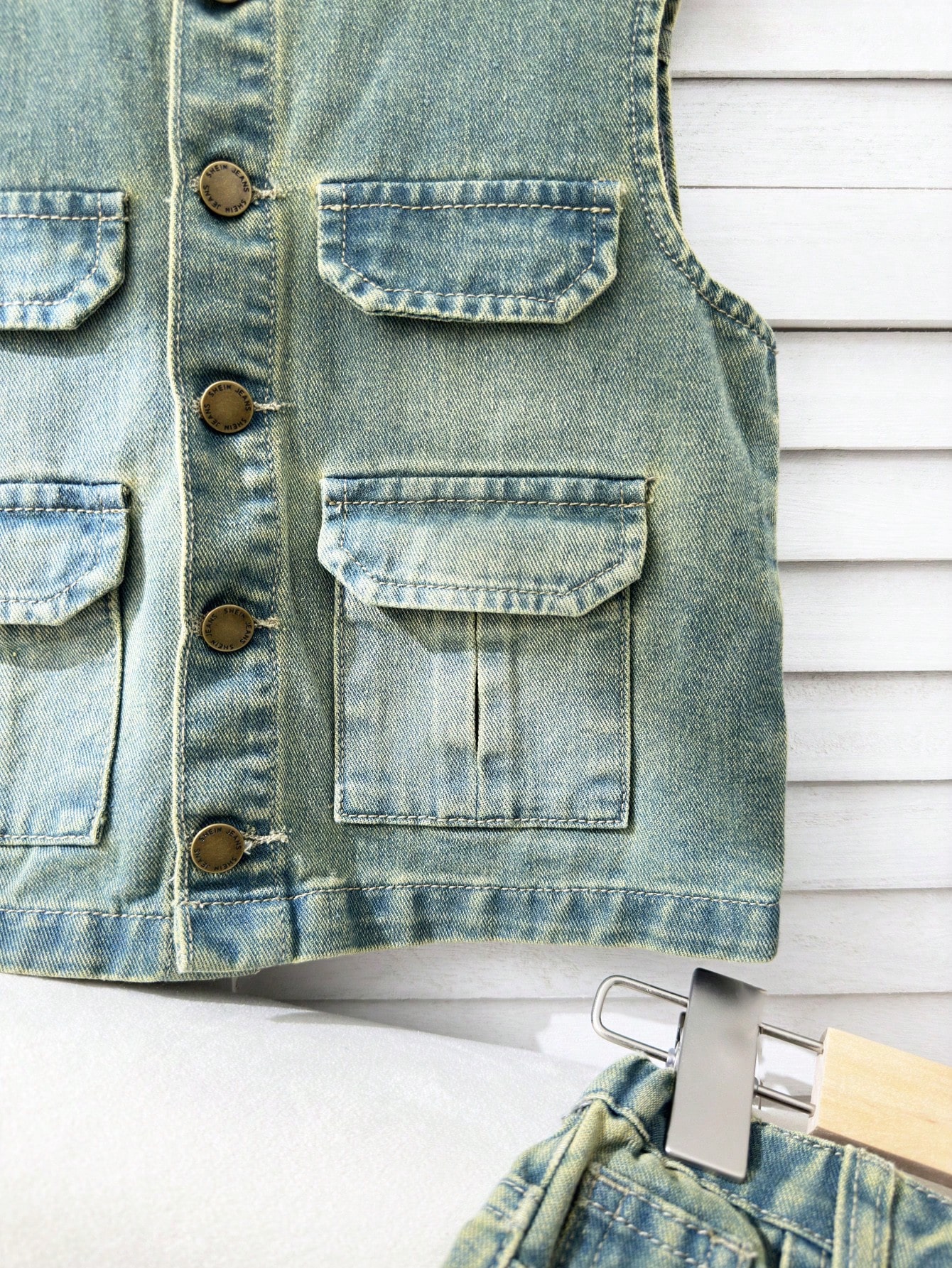 Young Boys Denim Two-piece Outfits