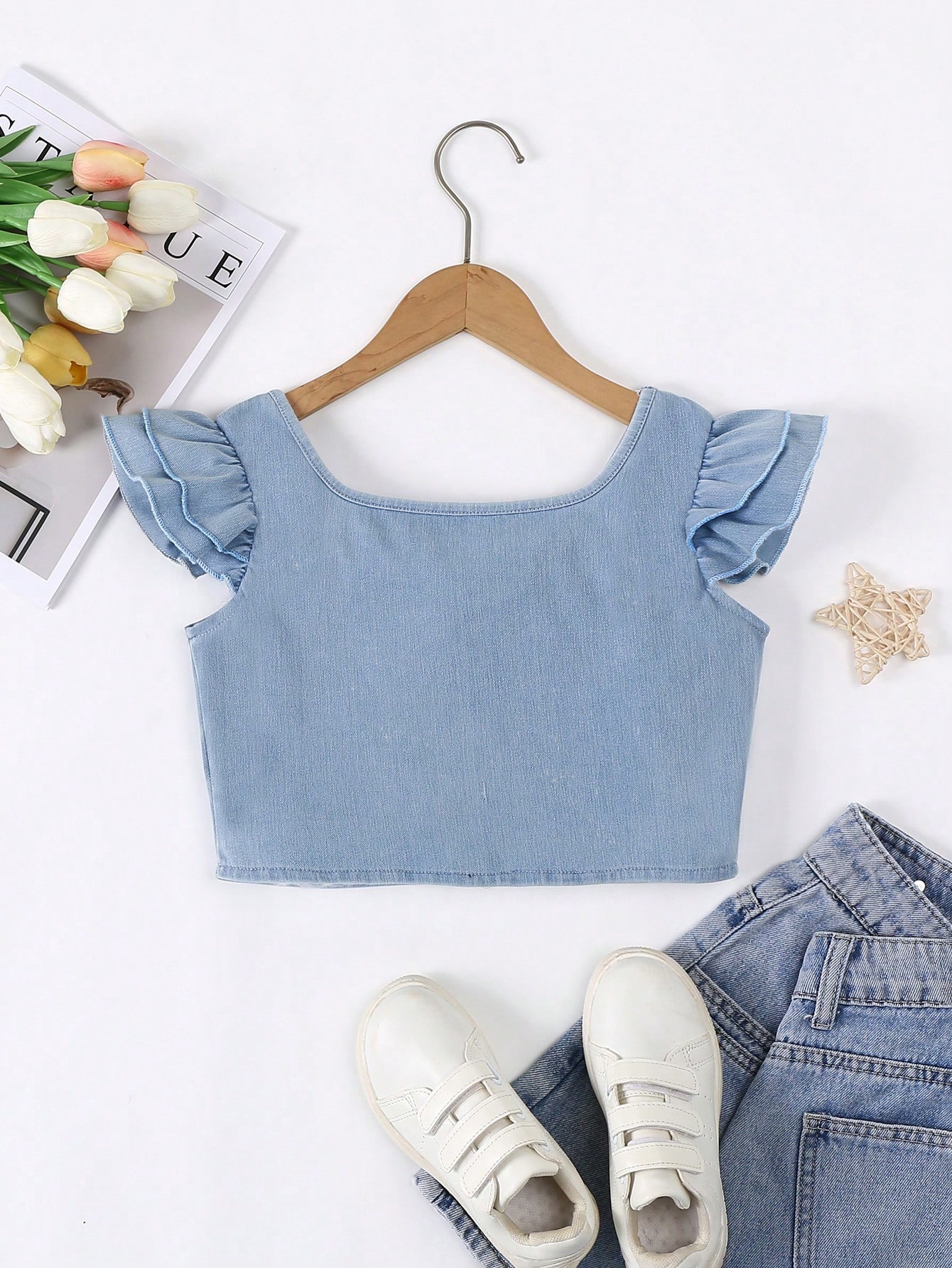 Tween Girls Denim Tops