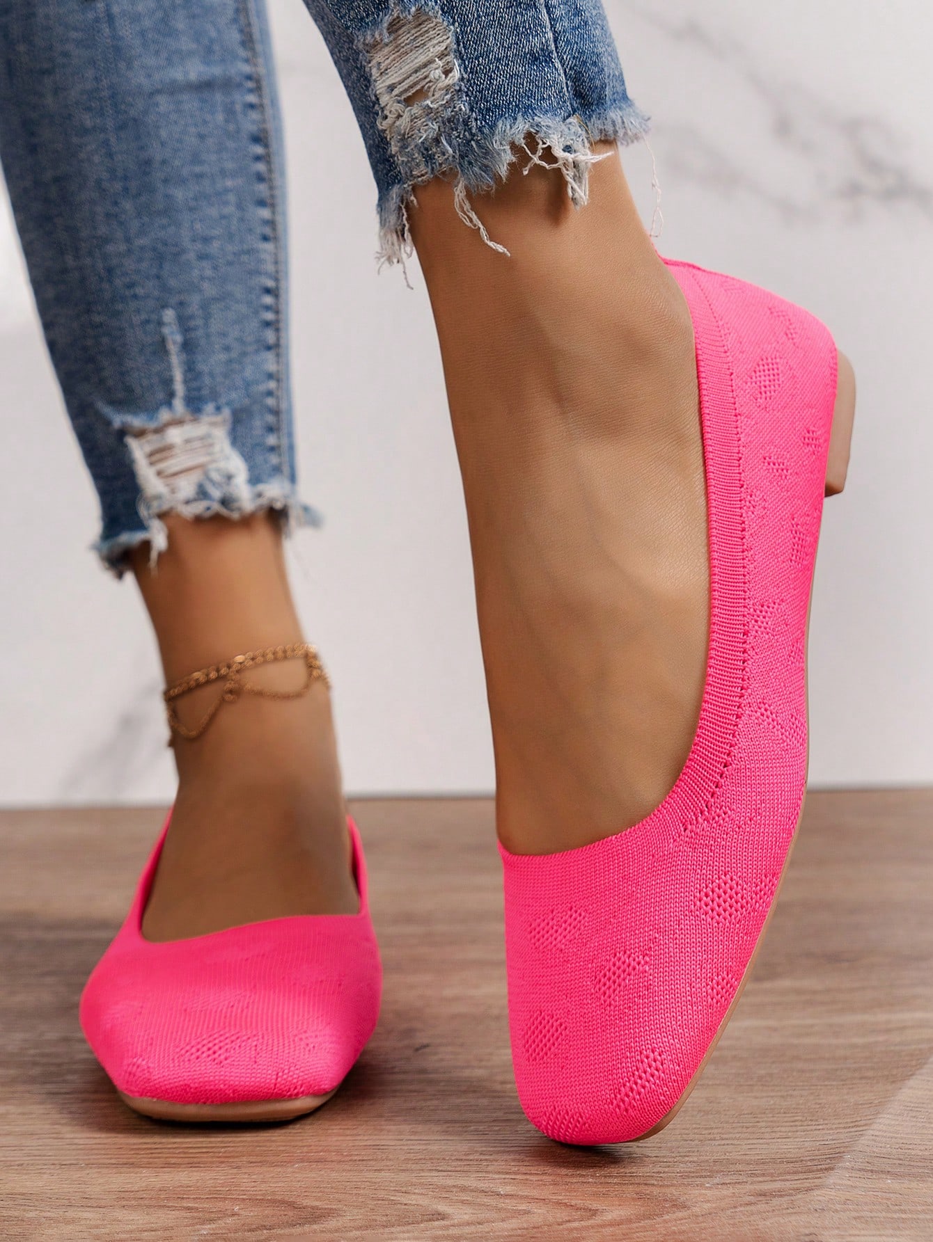 In Hot Pink Women Flats