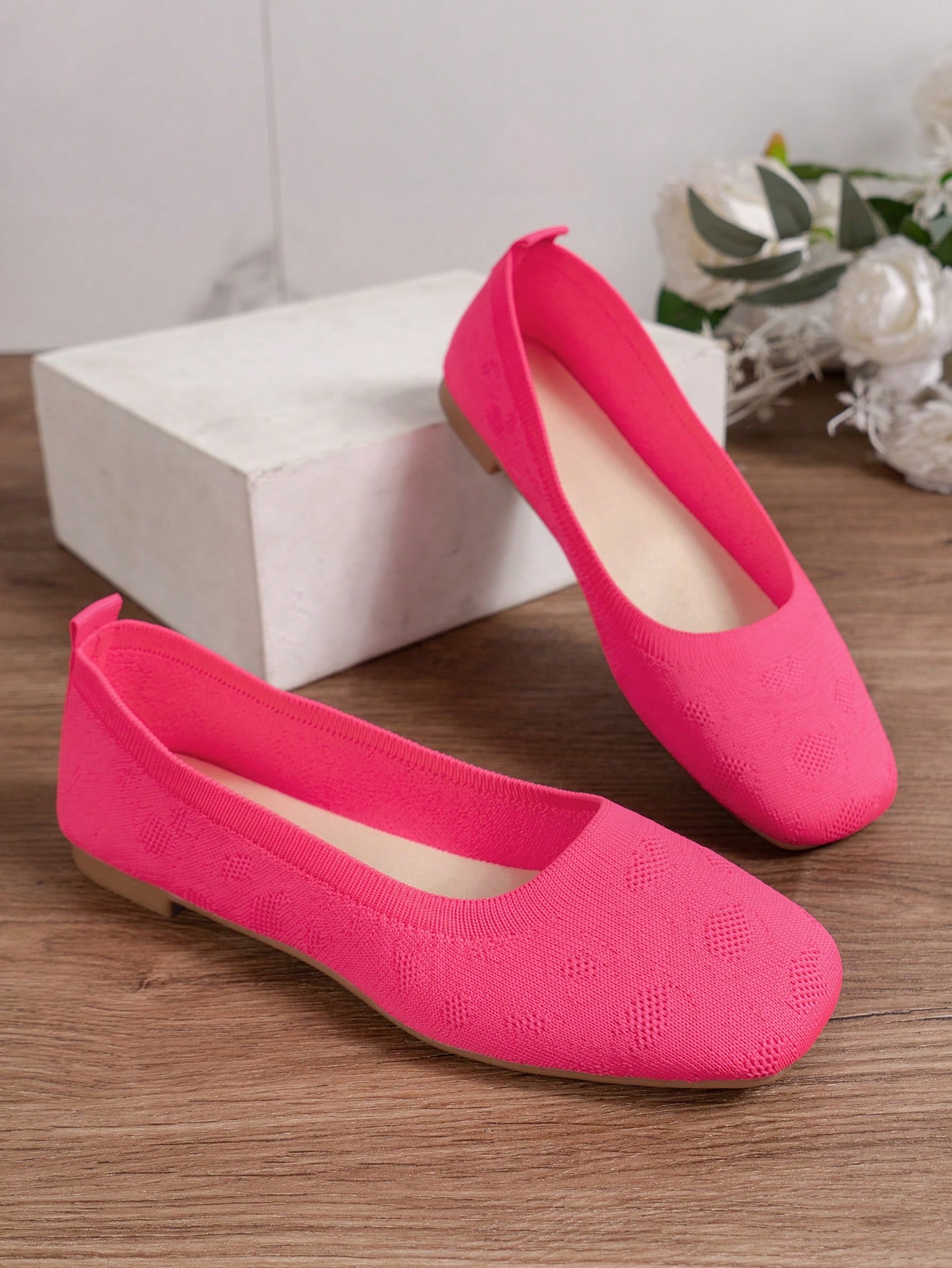 In Hot Pink Women Flats