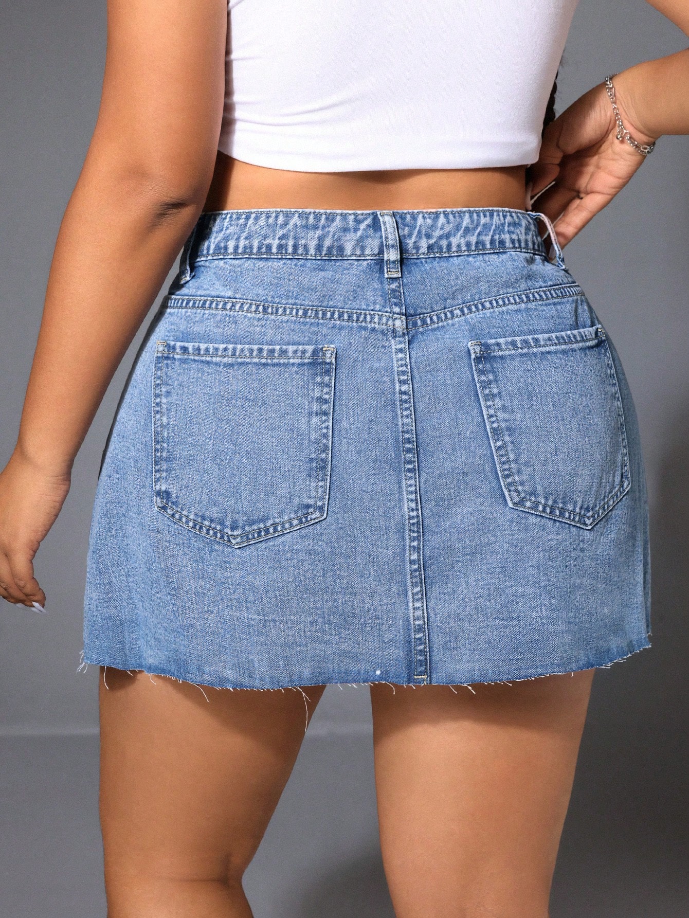 Plus Size Denim Skirts