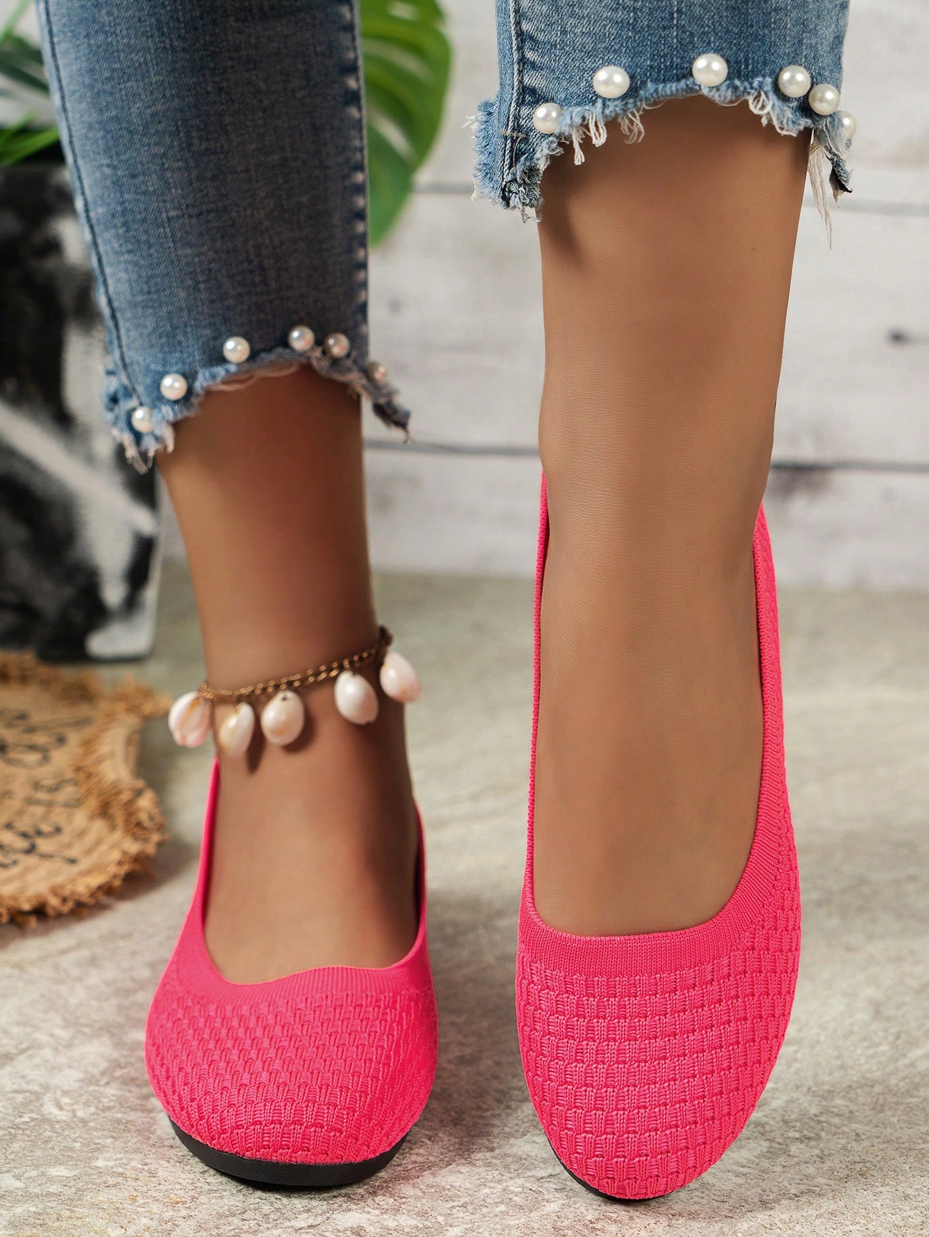 In Hot Pink Women Flats