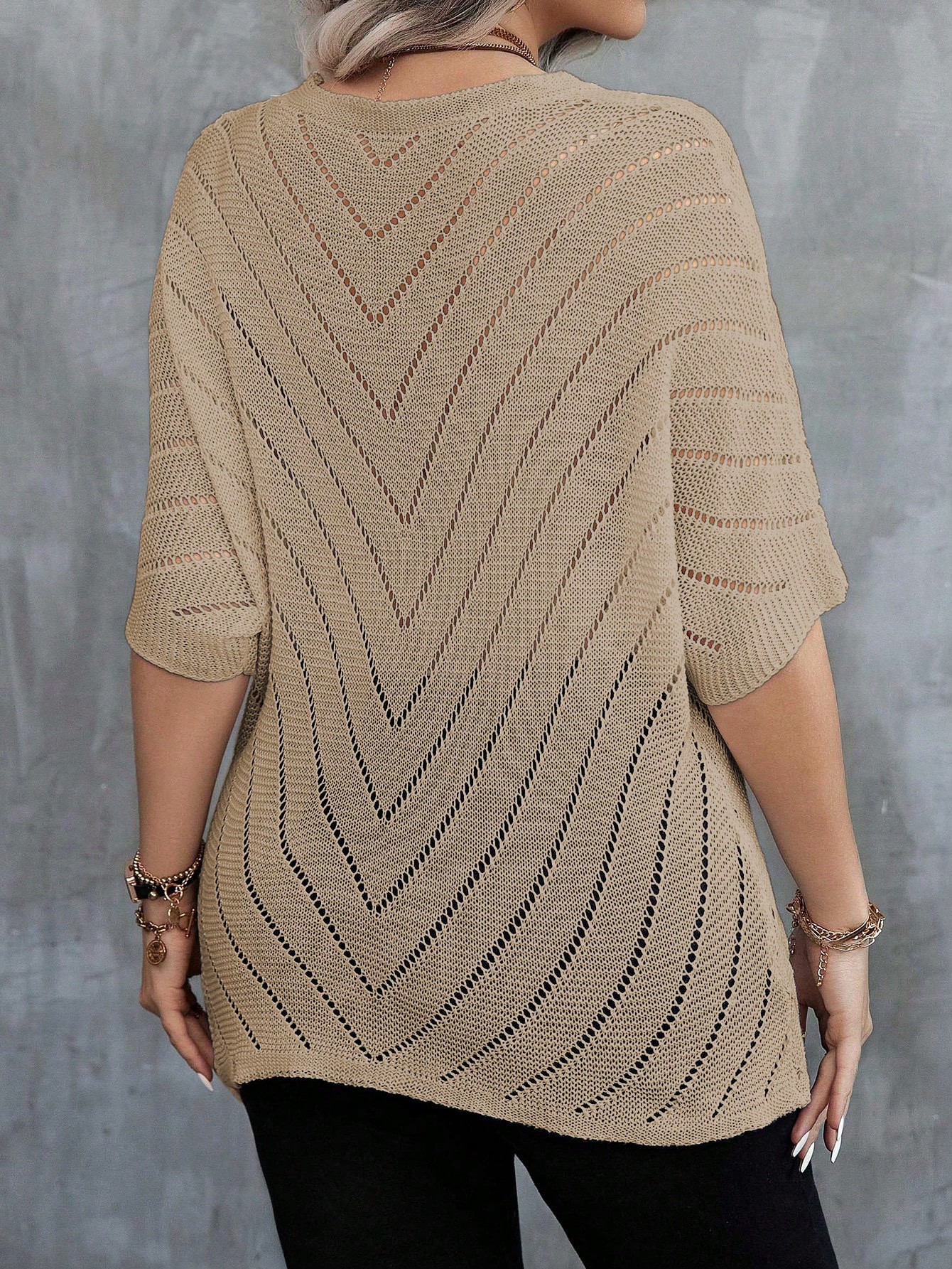 In Casual Plus Size Knit Tops