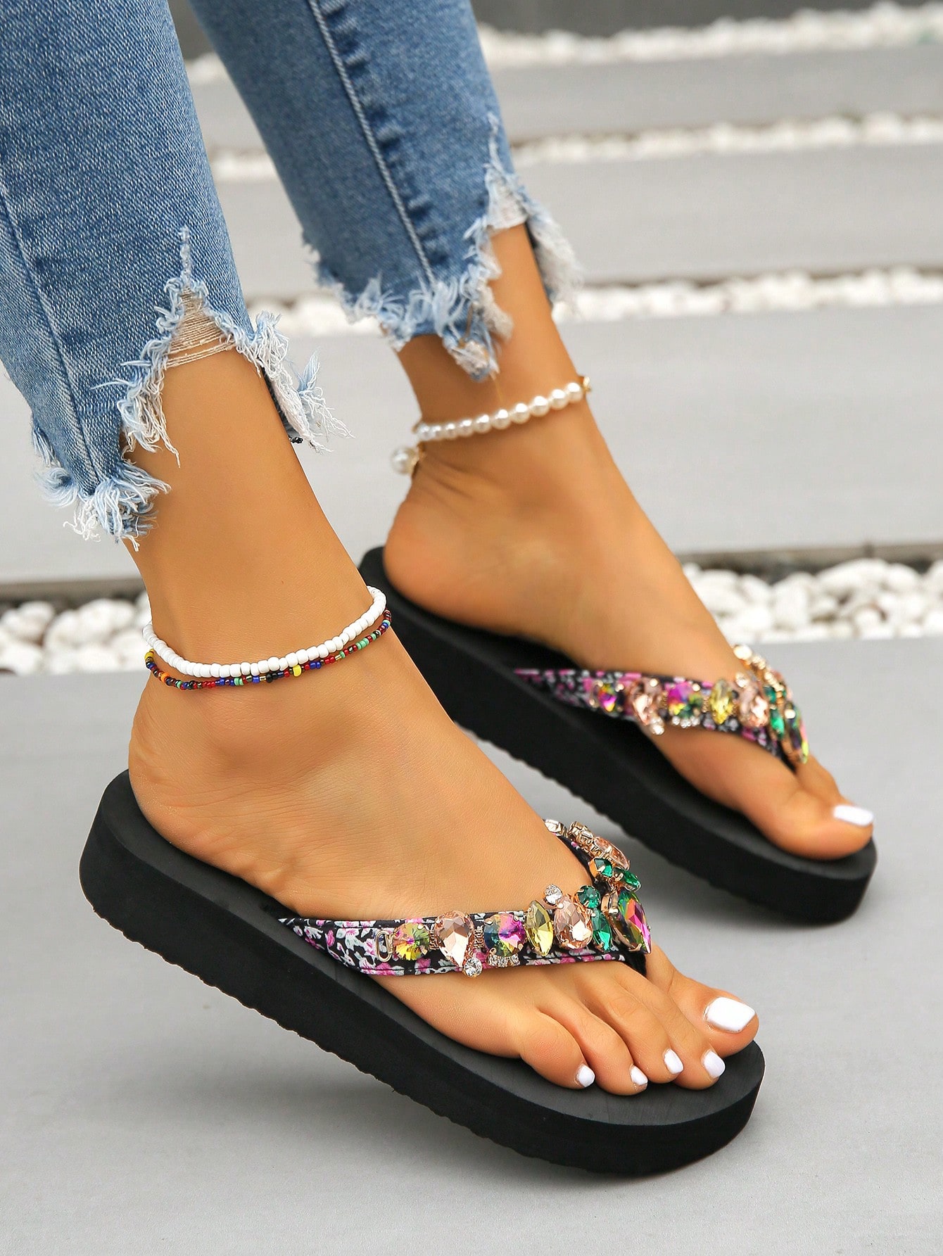 In Multicolor Women Flip-Flops