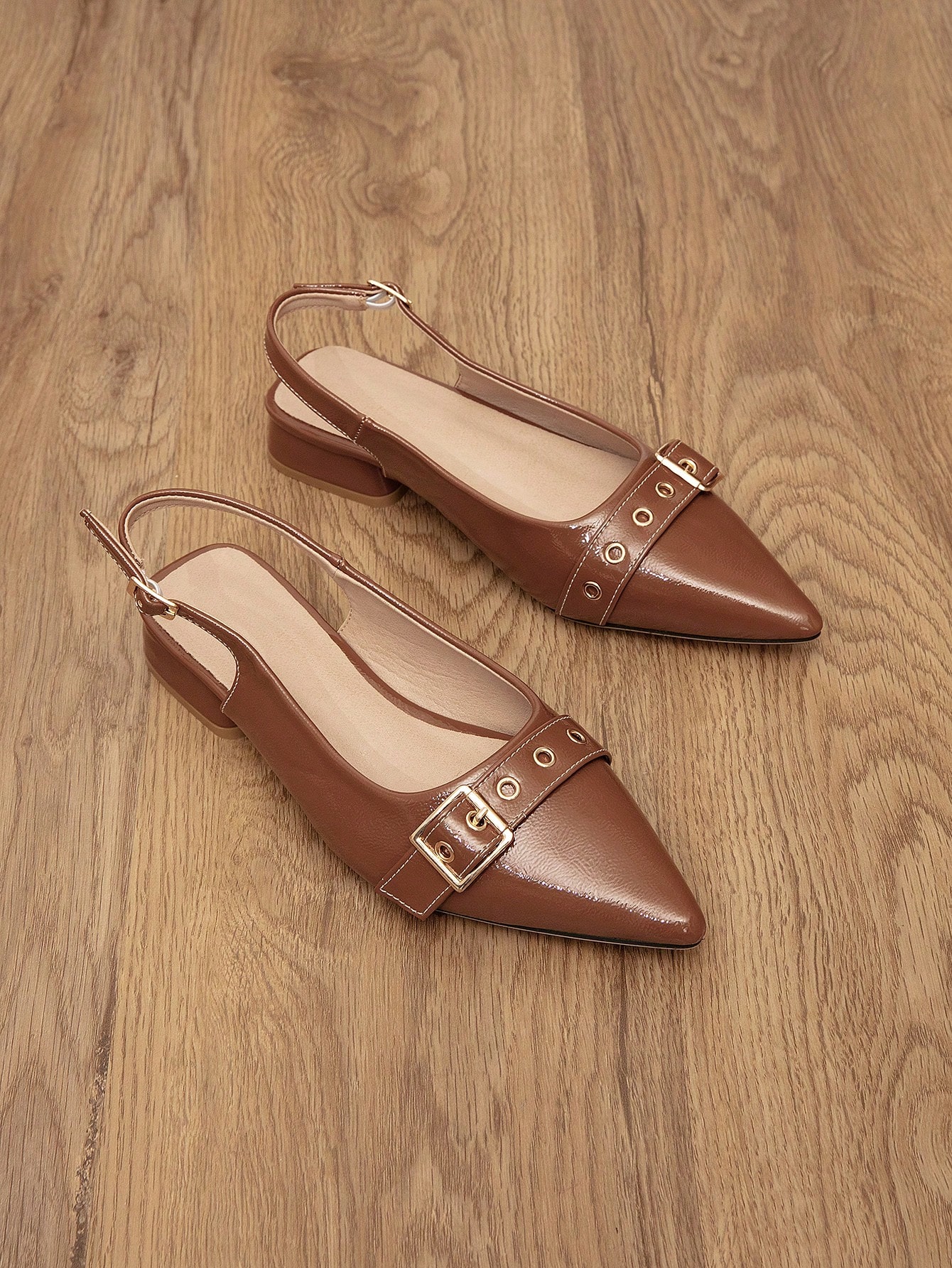 In Brown Women Flats