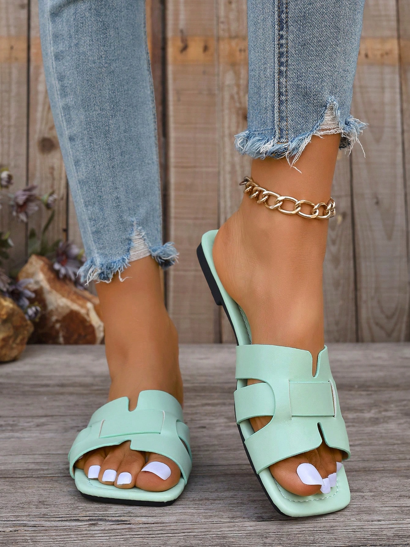 In Mint Green Women Shoes