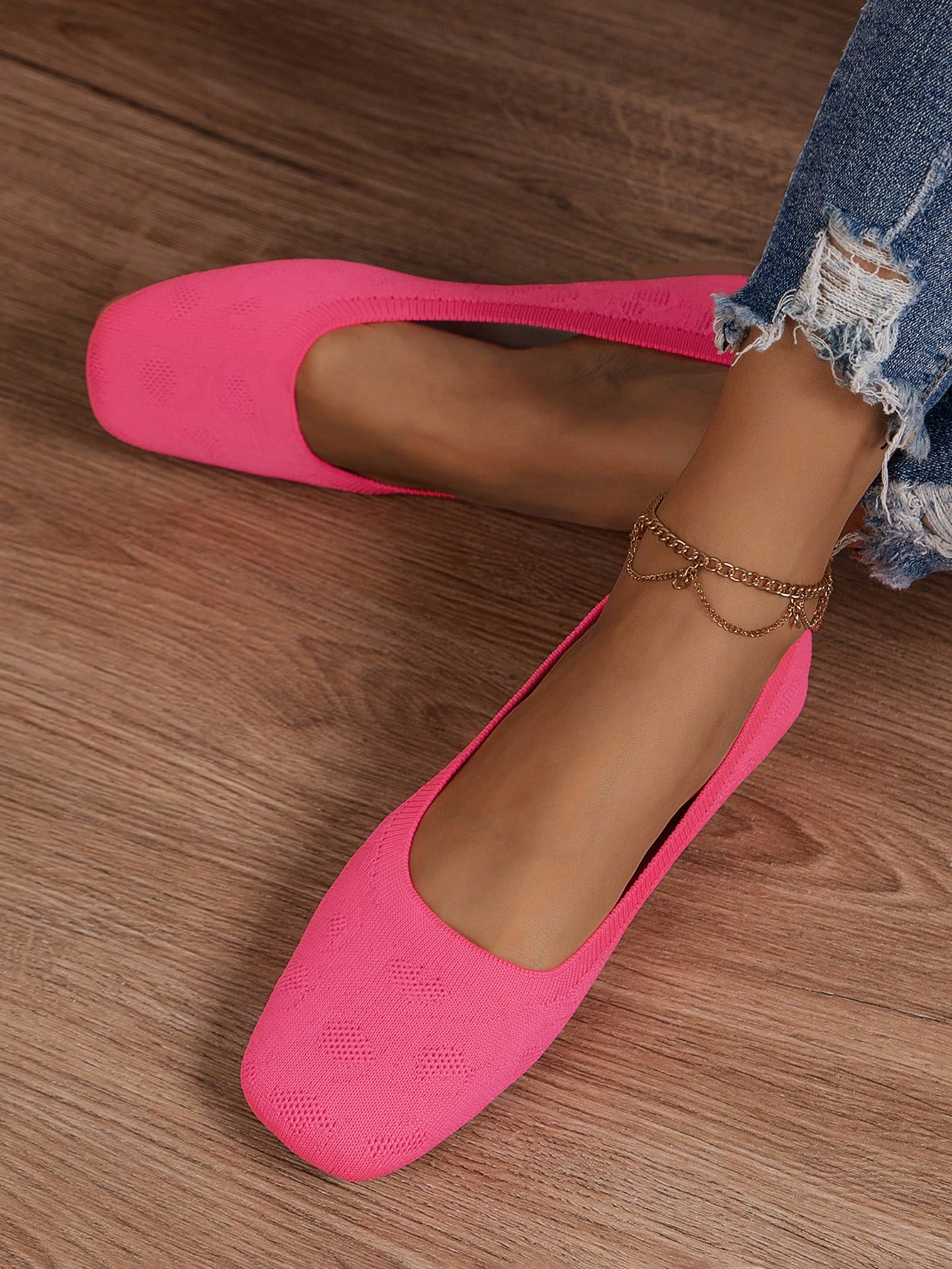 In Hot Pink Women Flats