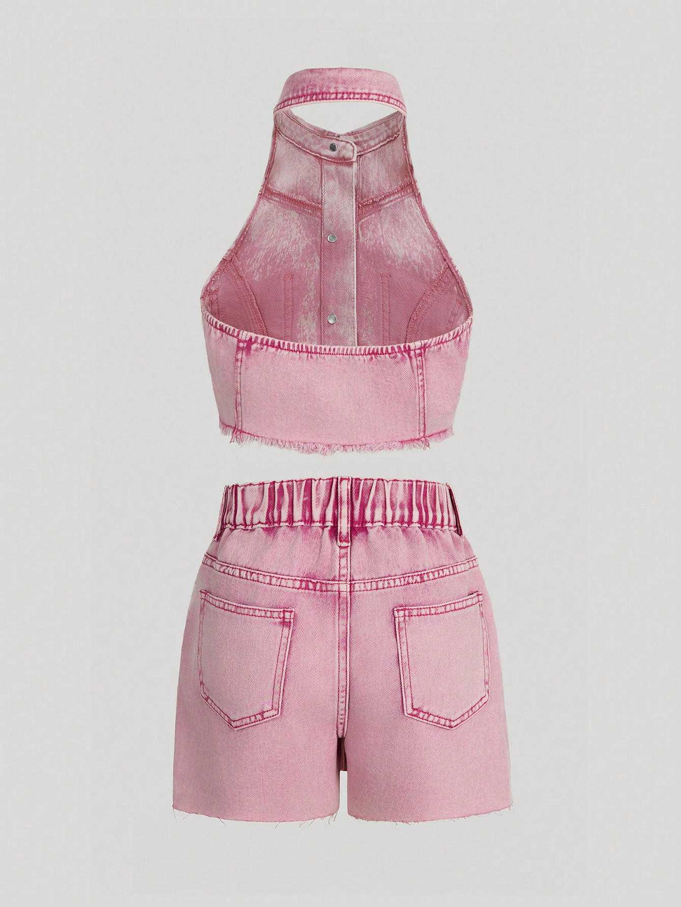 Tween Girls Denim Two-piece Outfits