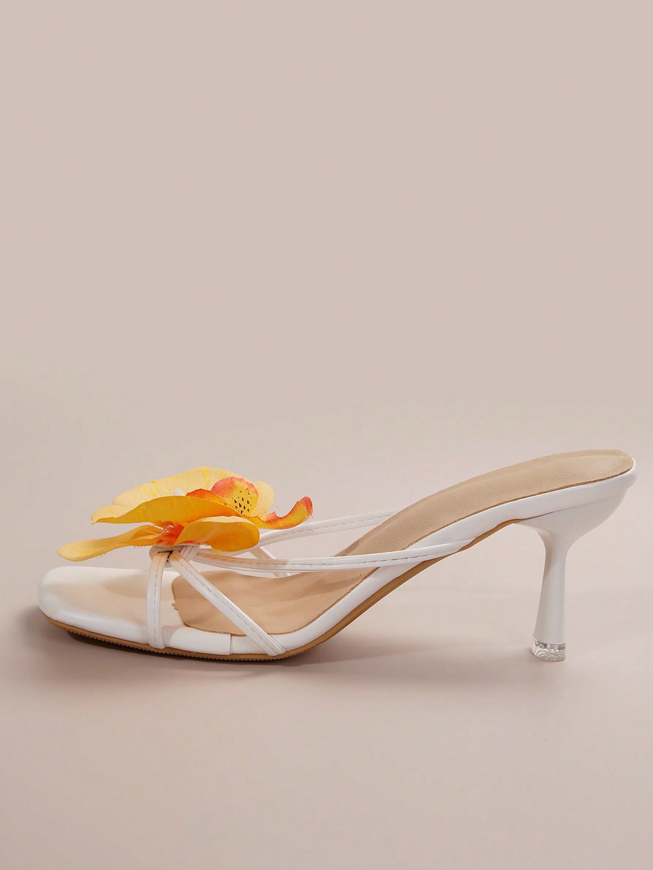 In Yellow Women Heeled Sandals