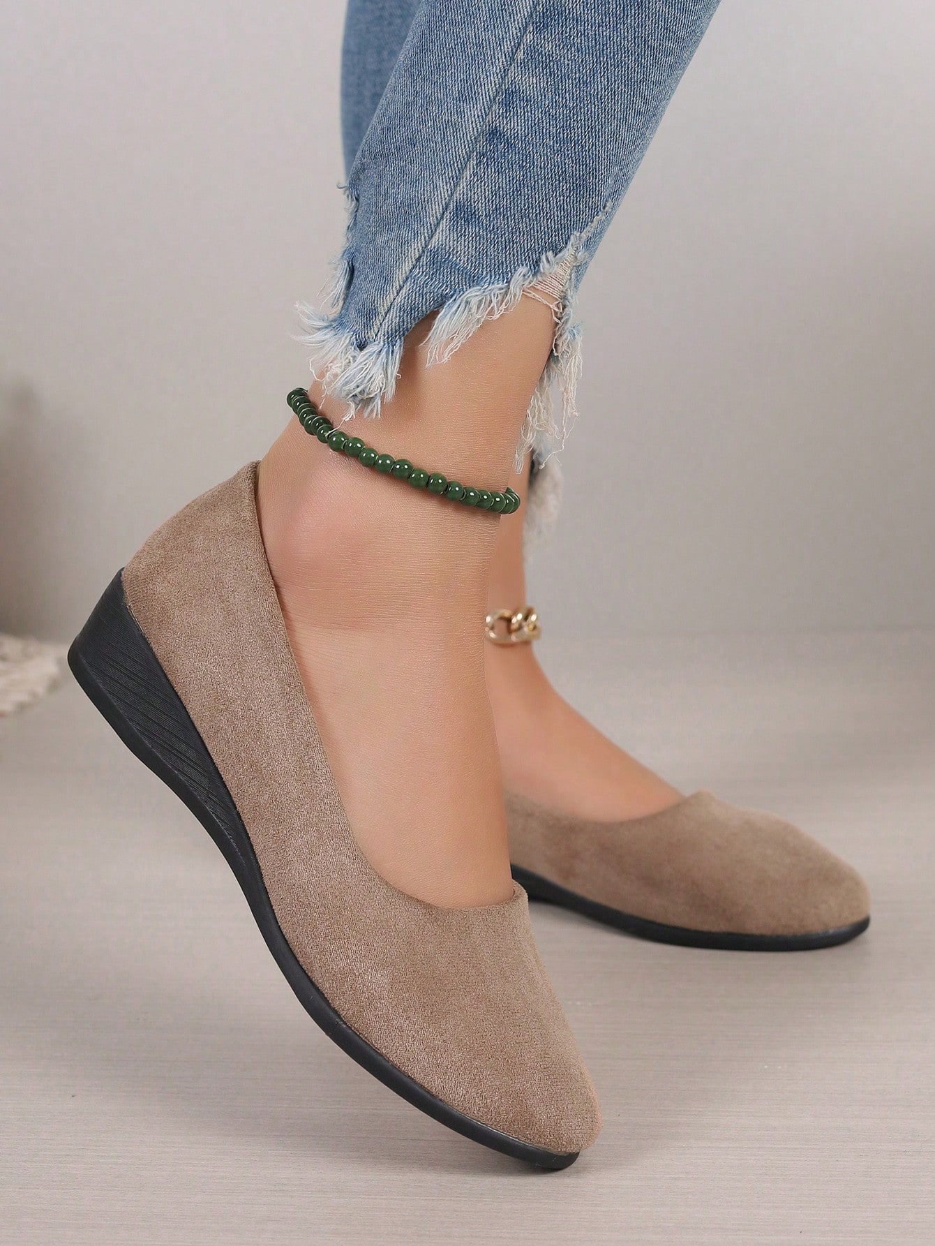 In Apricot Women Wedges & Flatform