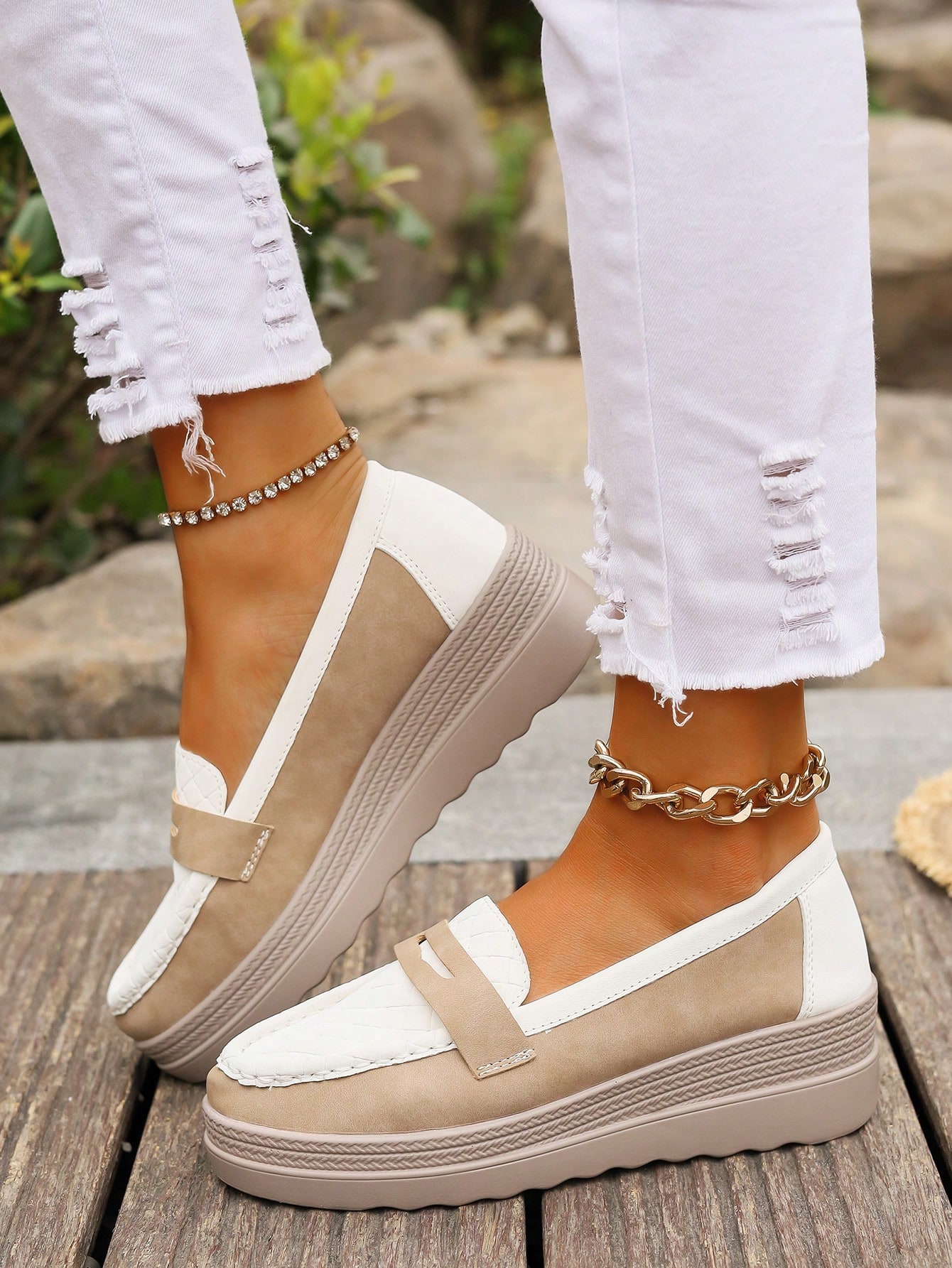 In Khaki Women Wedges & Flatform