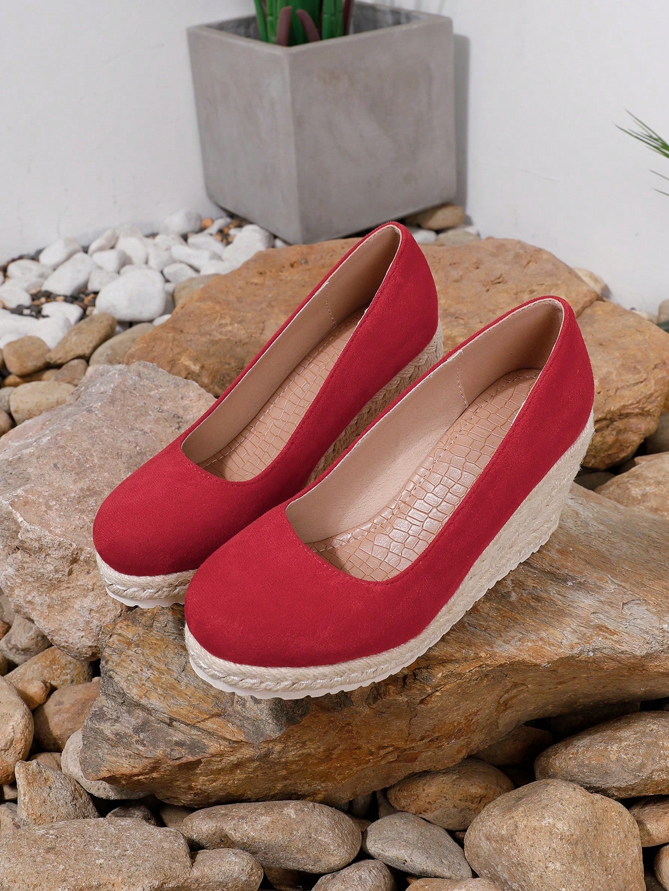 In Red Women Wedges & Flatform