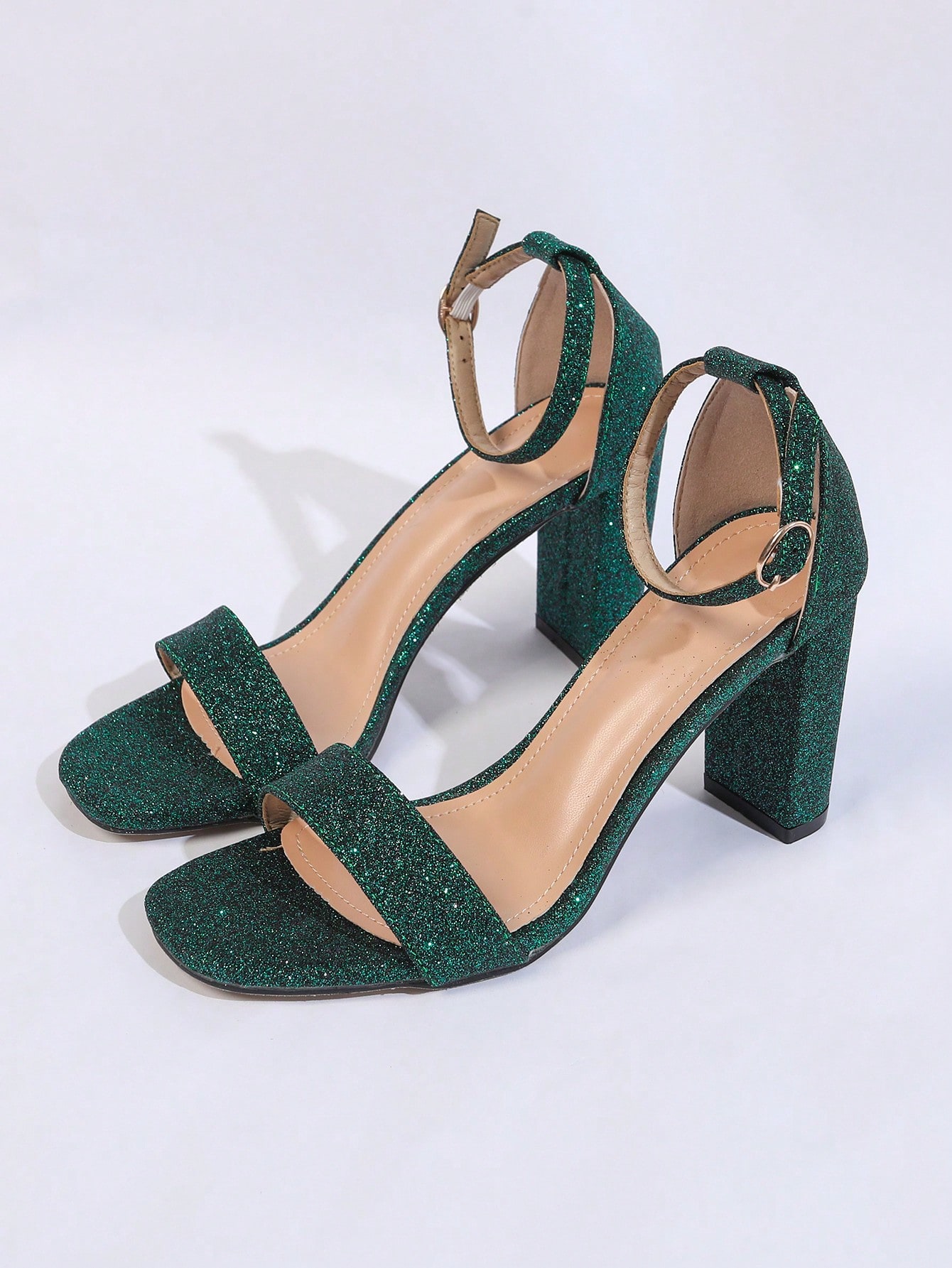 In Dark Green Women Shoes