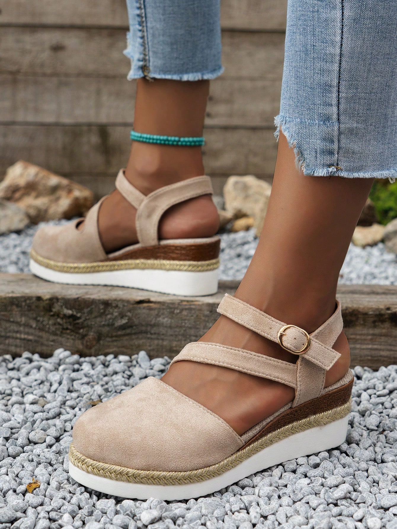 In Khaki Women Wedges & Flatform