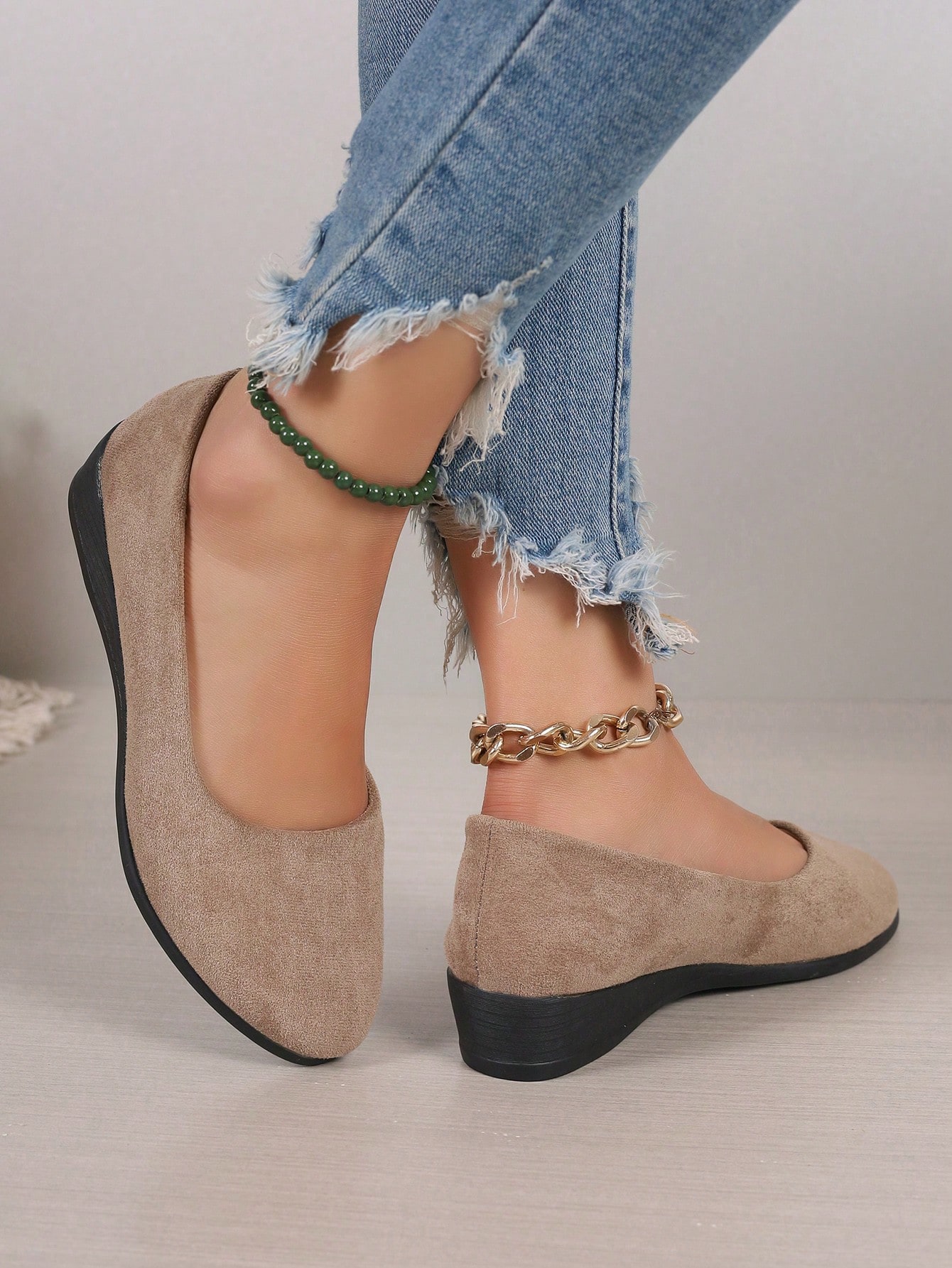 In Apricot Women Wedges & Flatform