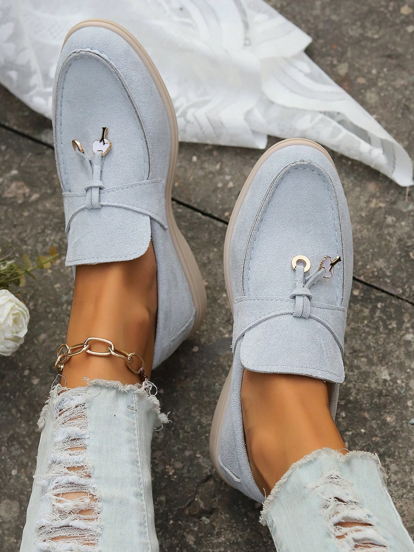 In Light Grey Women Shoes