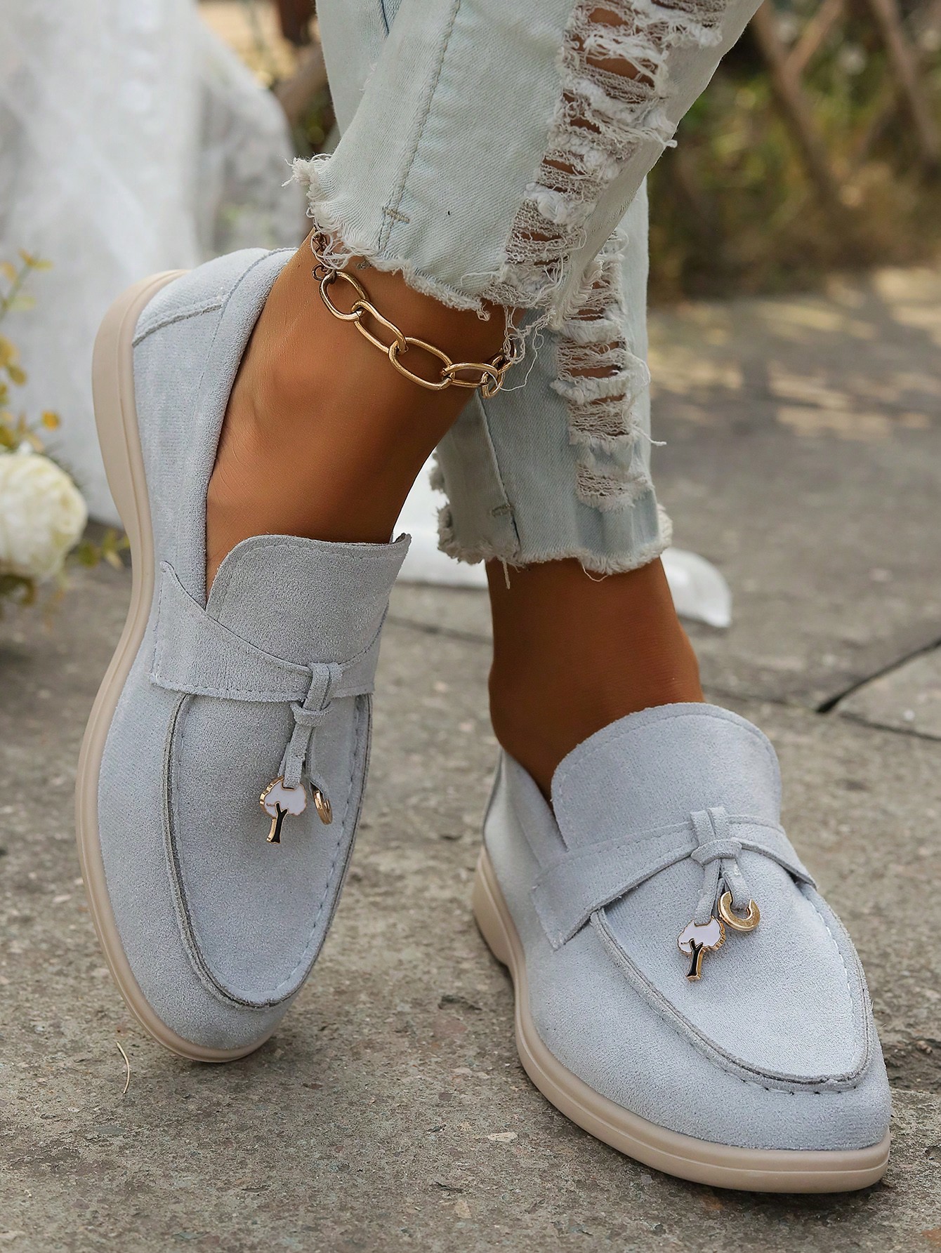 In Light Grey Women Shoes