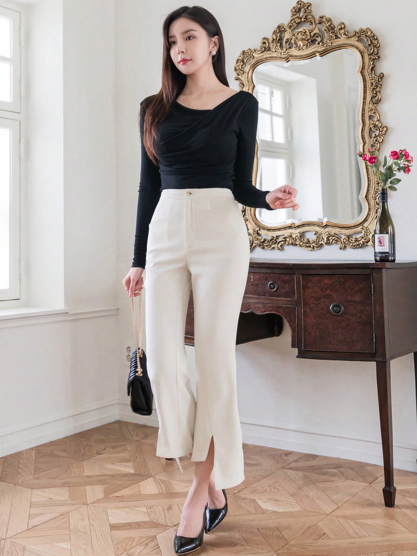 In Beige Women Pants