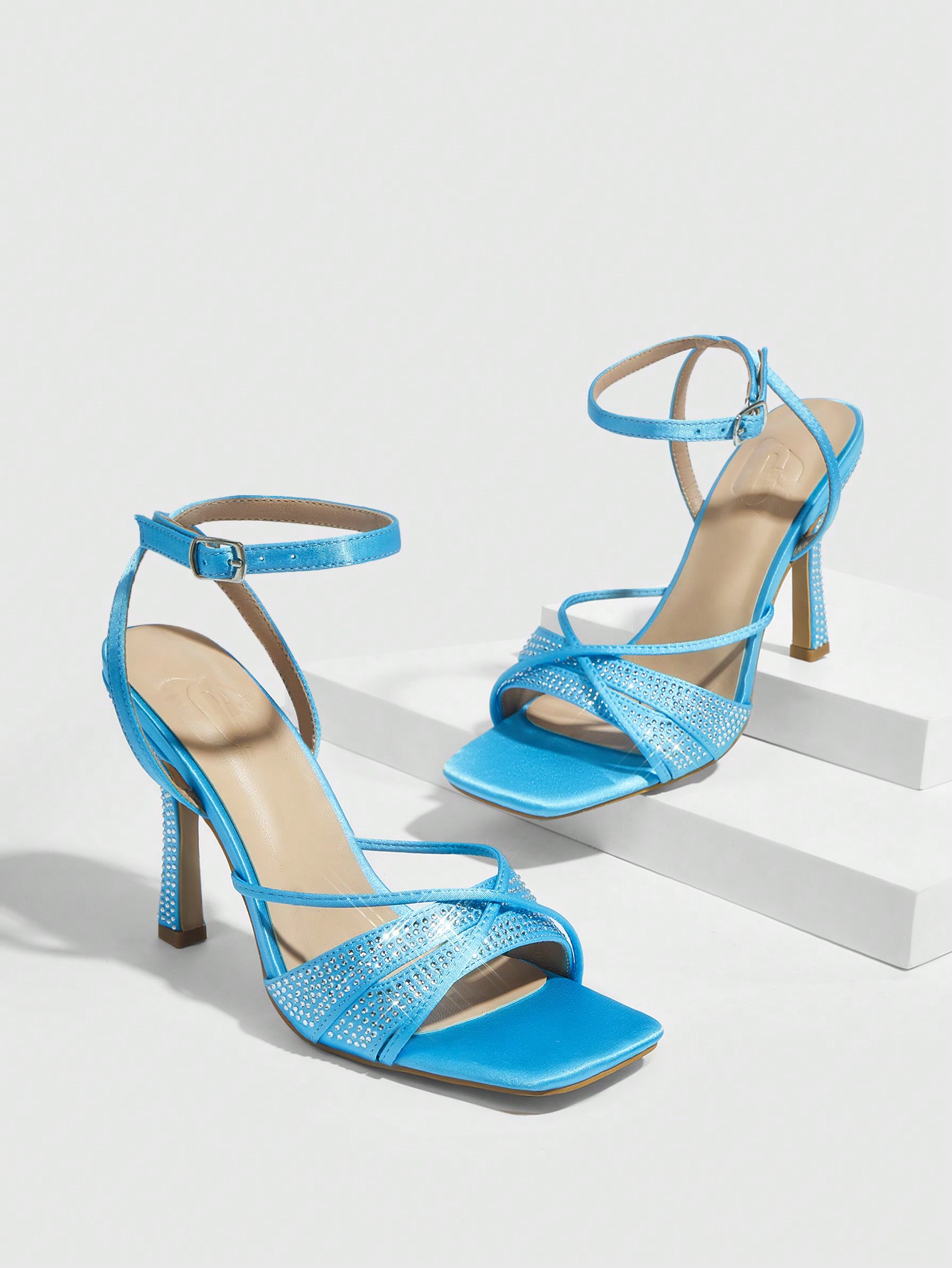 In Blue Women Heeled Sandals