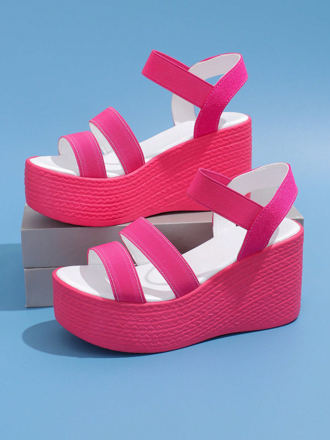 In Hot Pink Women Platforms & Wedge Sandals