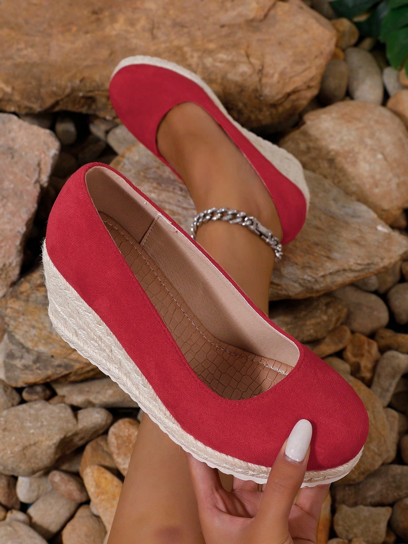 In Red Women Wedges & Flatform