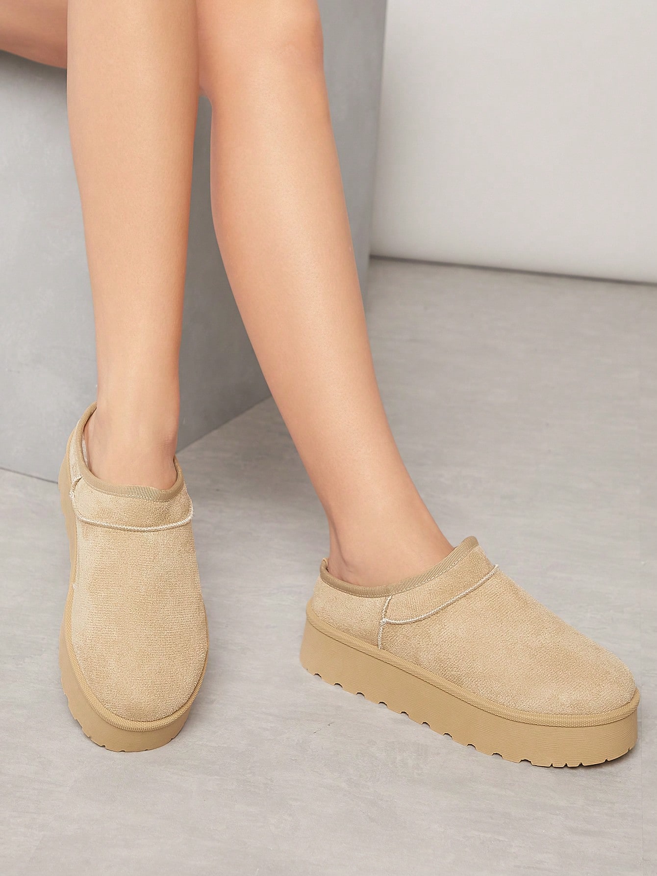 In Beige Women Wedges & Flatform