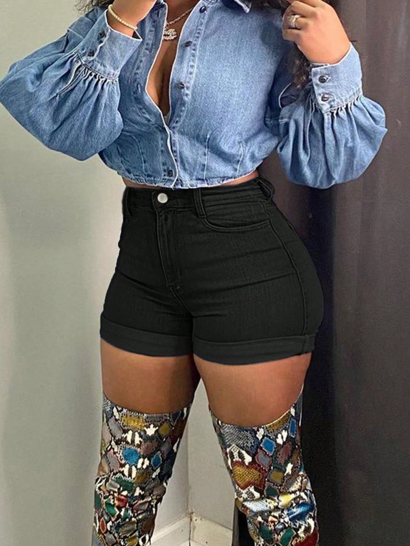 In Black Women Denim