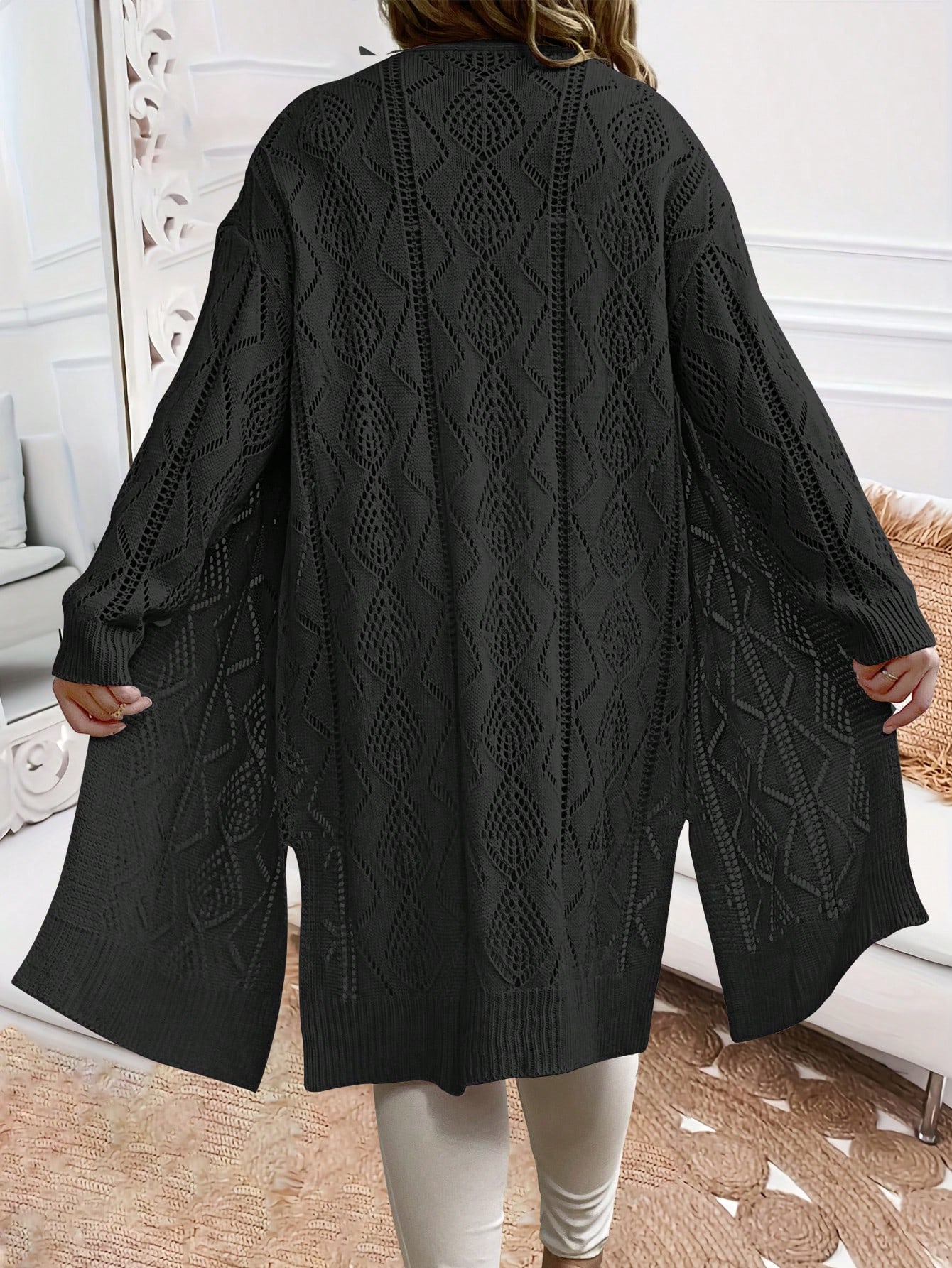 In Long Sleeve Plus Size Kimonos