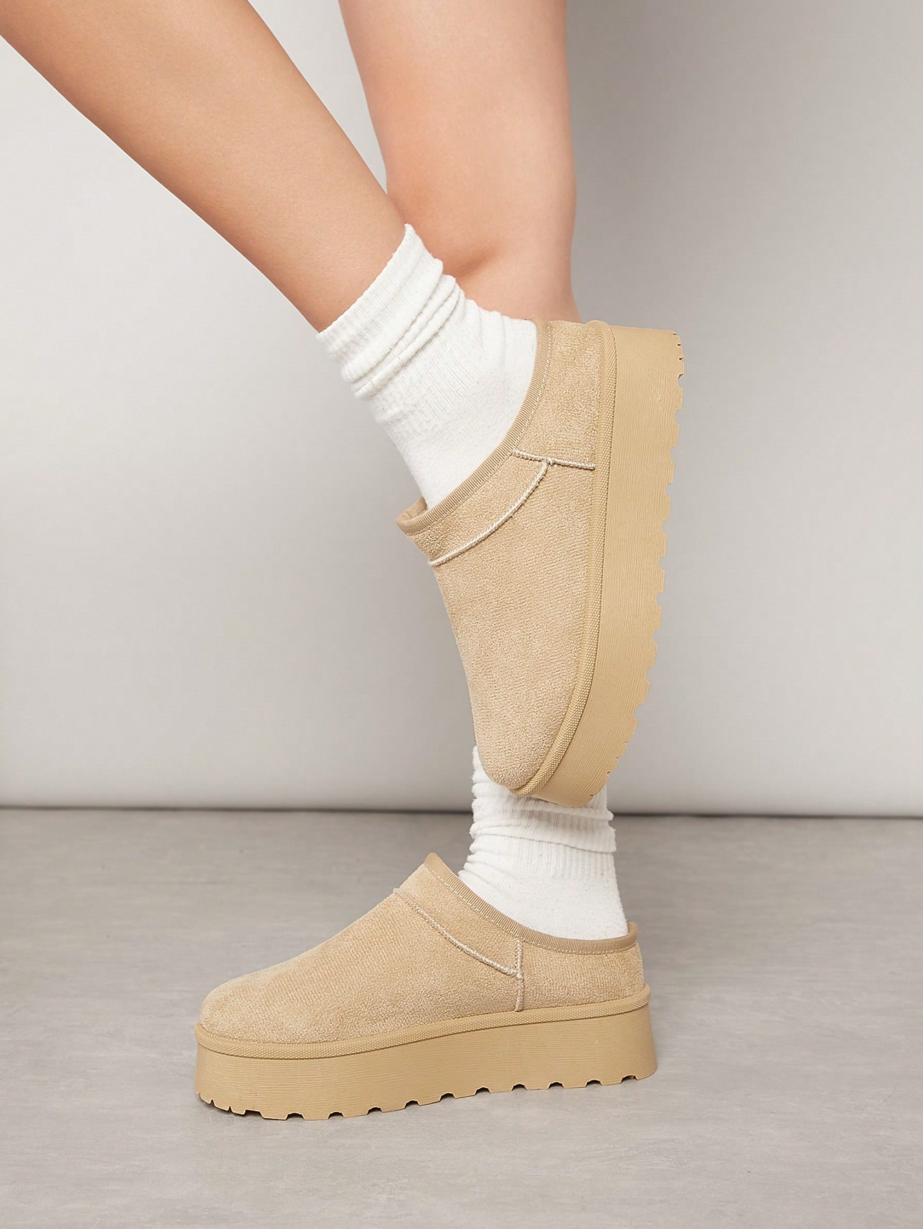 In Beige Women Wedges & Flatform