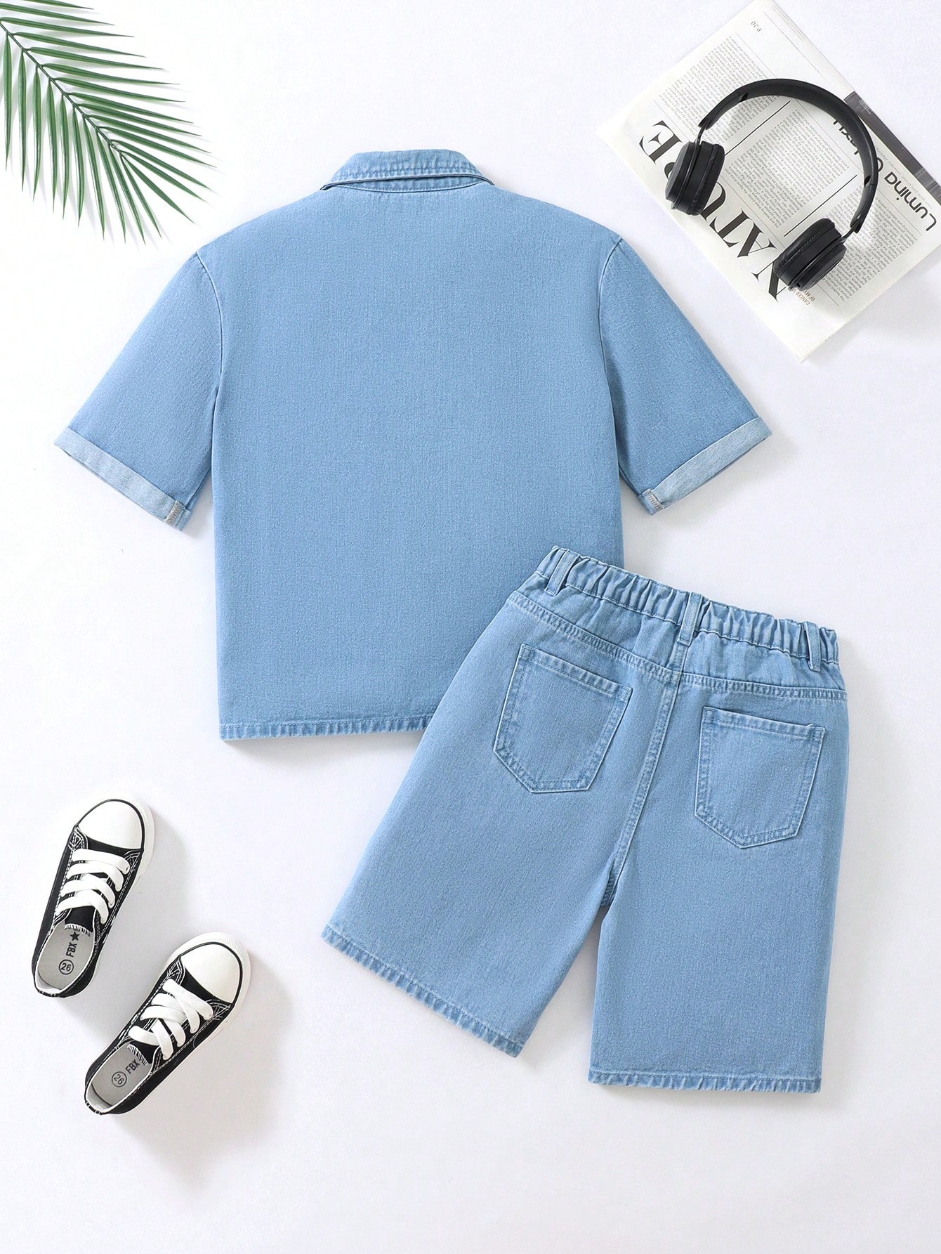 Tween Boys Denim Two-piece Outfits