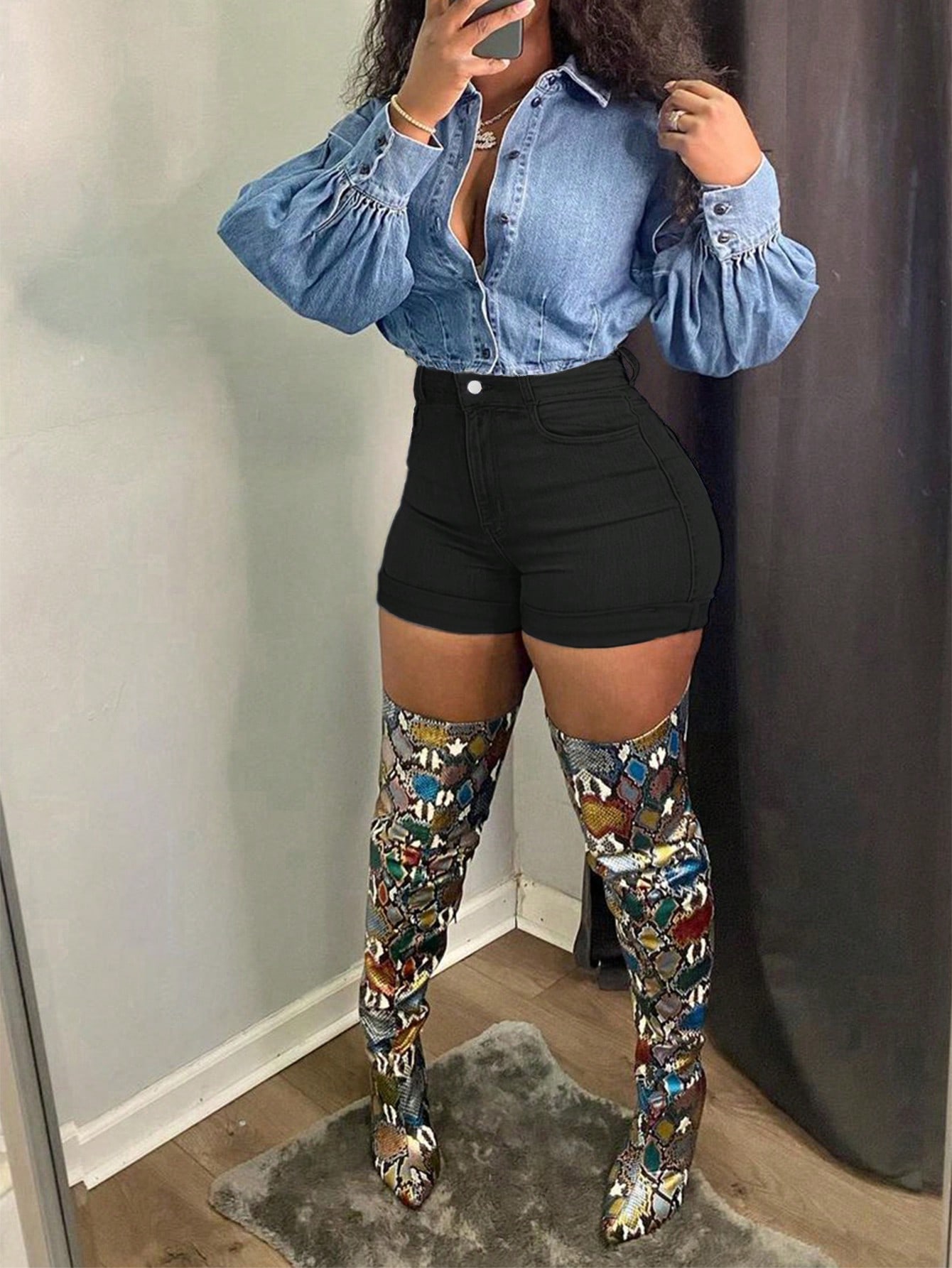 In Black Women Denim