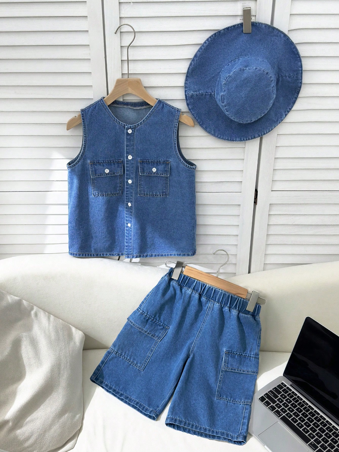 Tween Boys Denim Two-piece Outfits