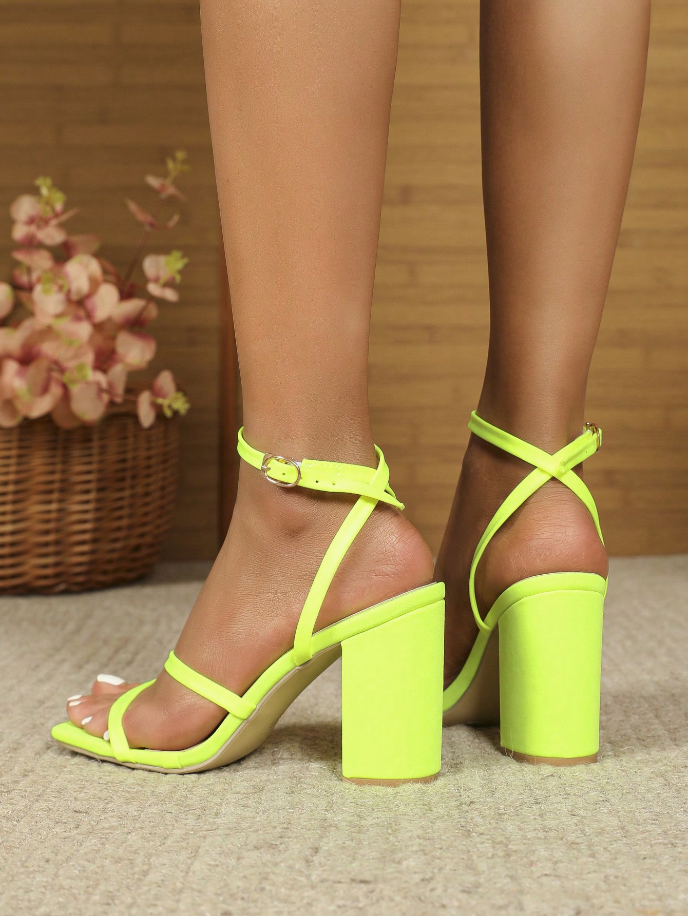 In Yellow Women Heeled Sandals