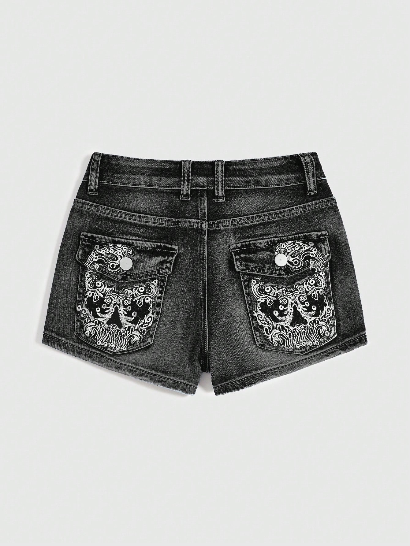 Plus Size Denim Shorts