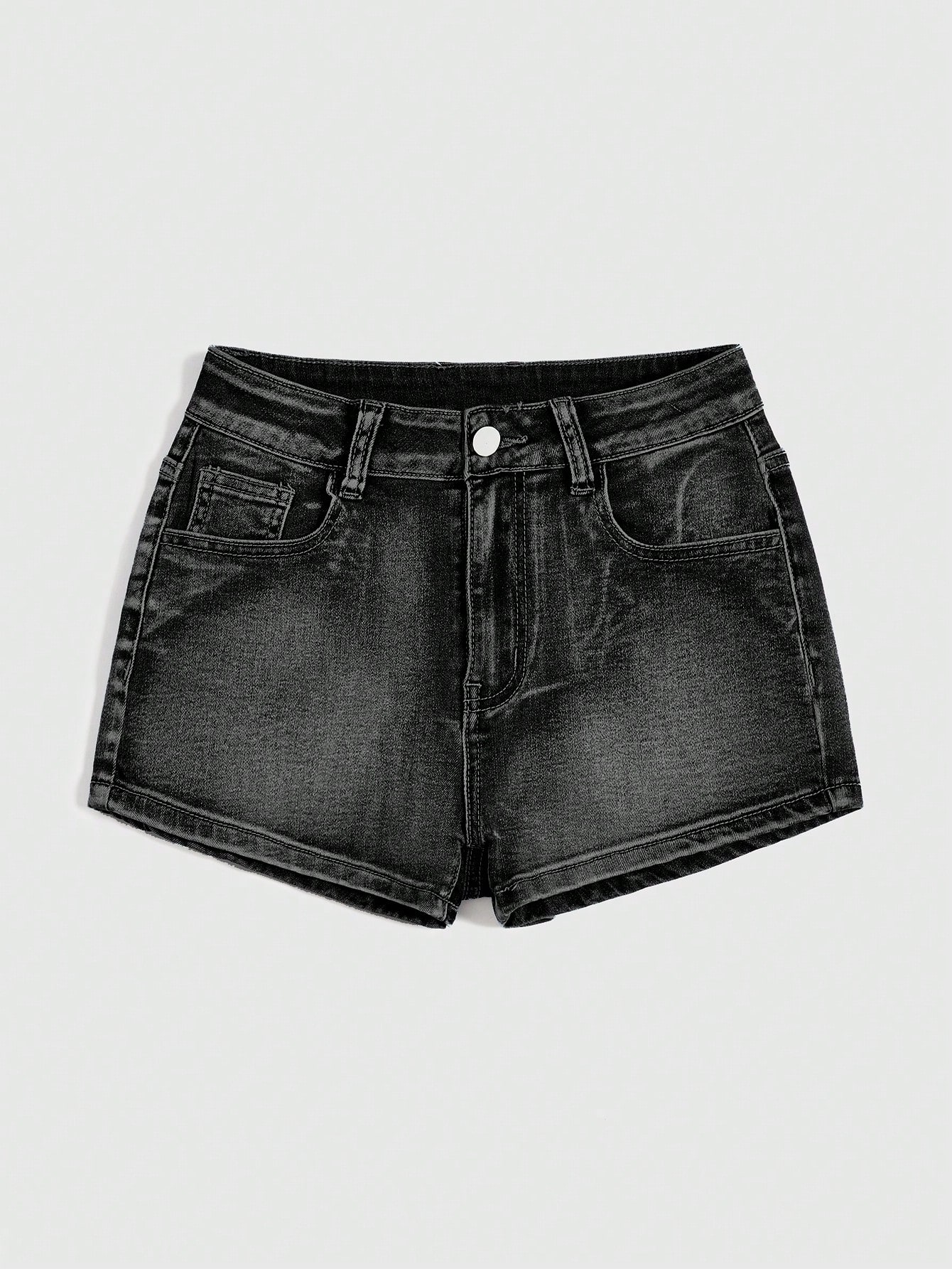 Plus Size Denim Shorts