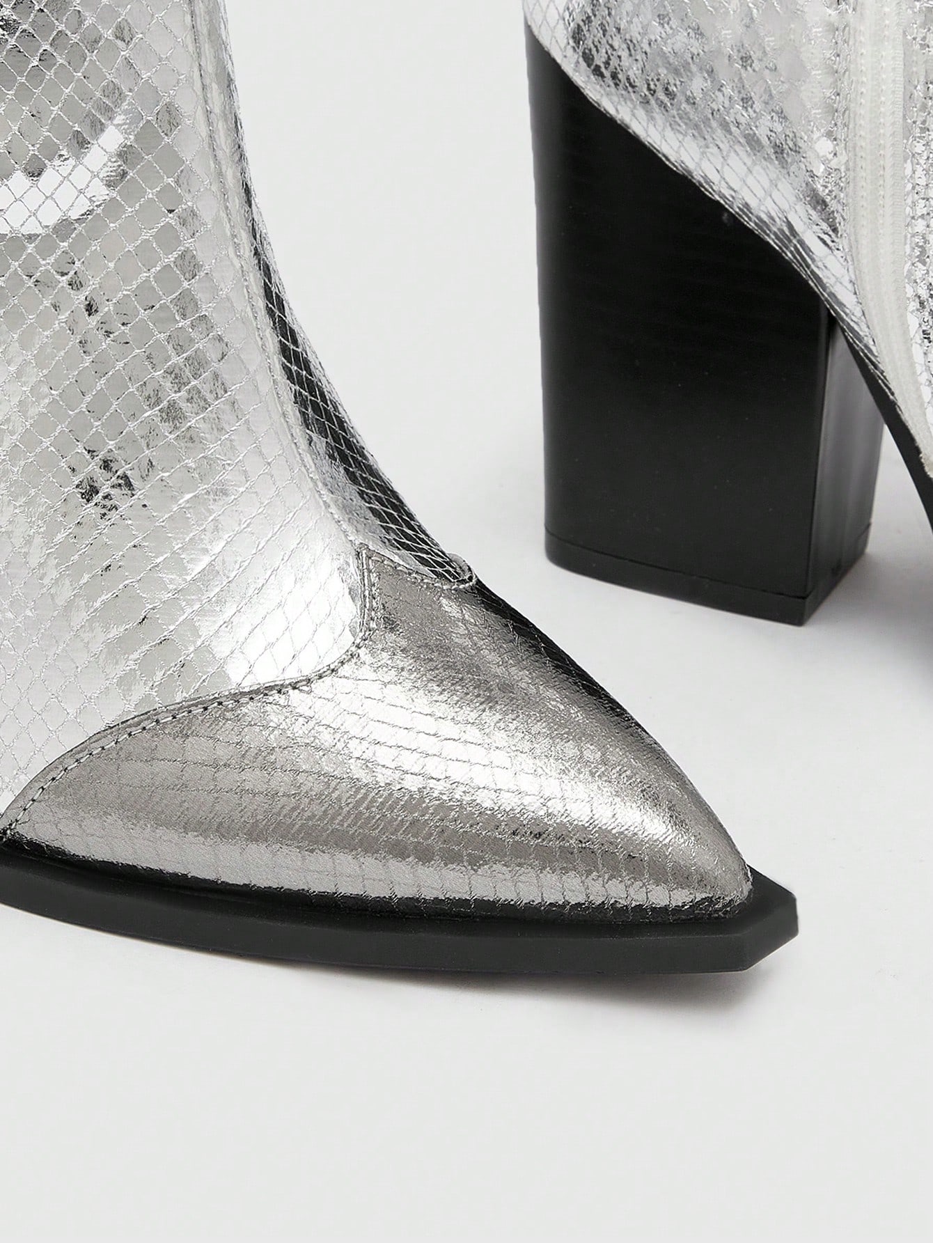 In Silver Women Fashion Boots