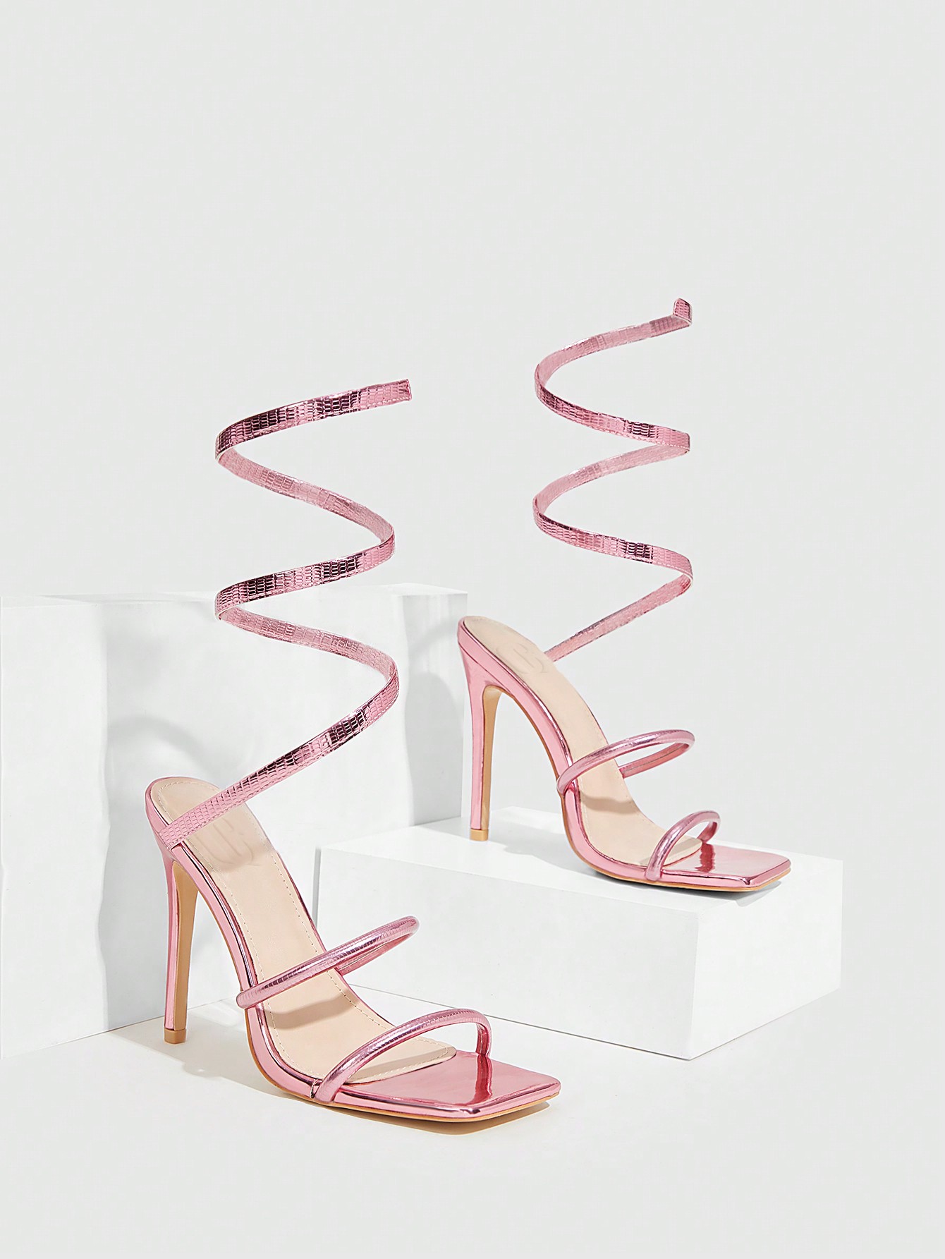 In Pink Women Heeled Sandals