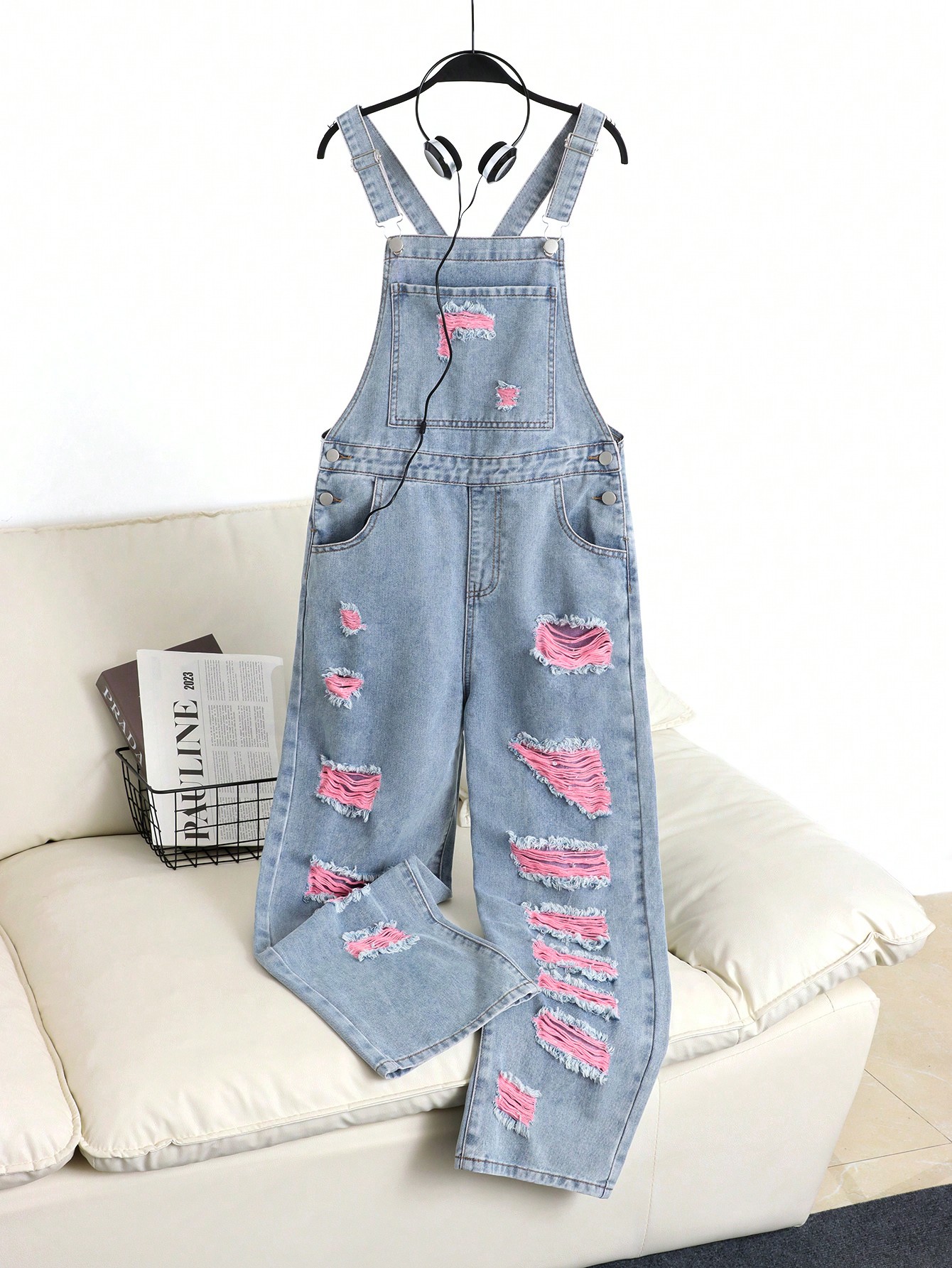 Teen Girls Denim Overalls & Jumpsuits