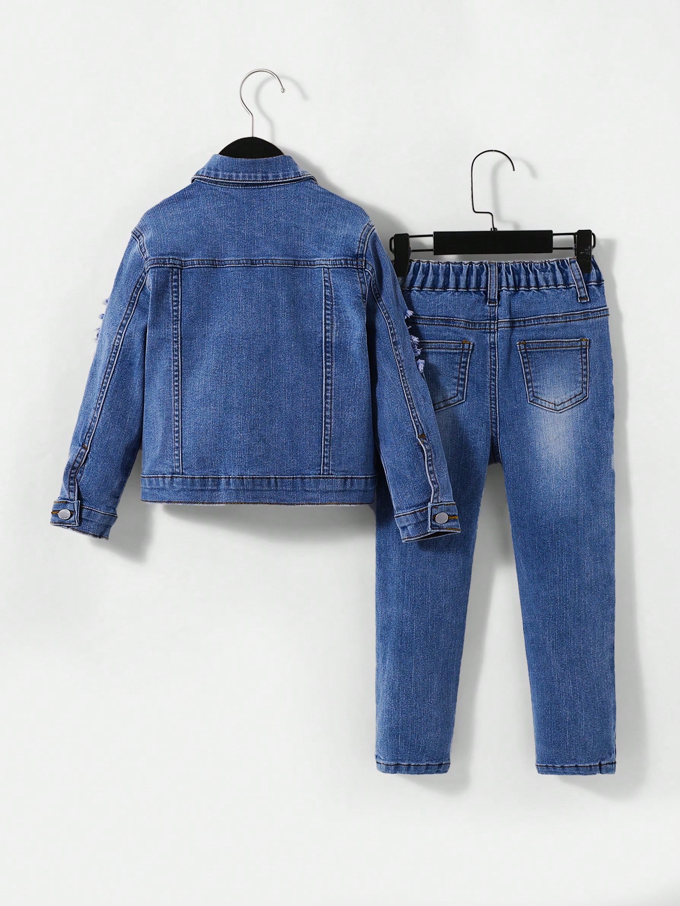 Young Boys Denim Two-piece Outfits