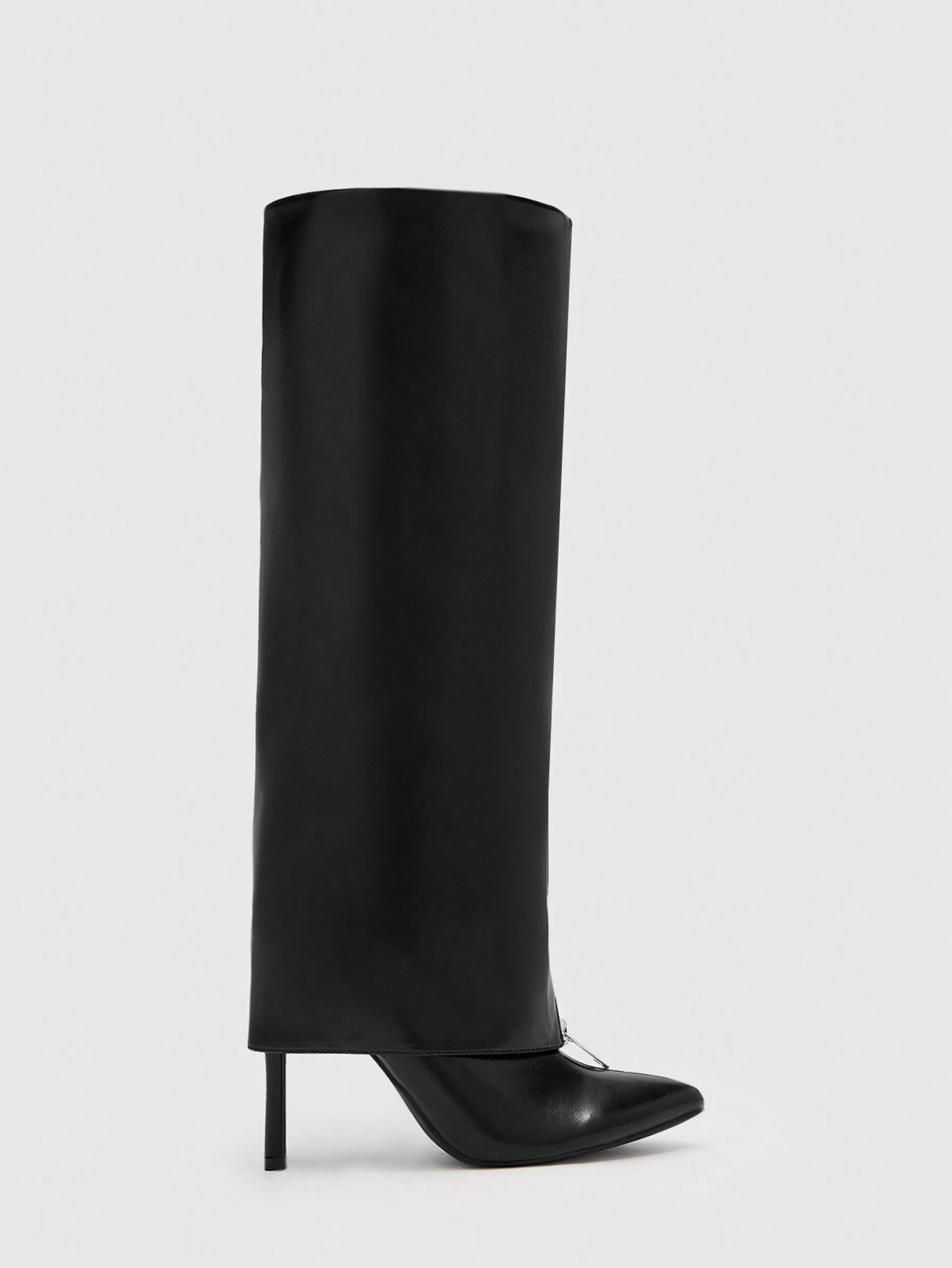 In Black Women Knee-High Boots