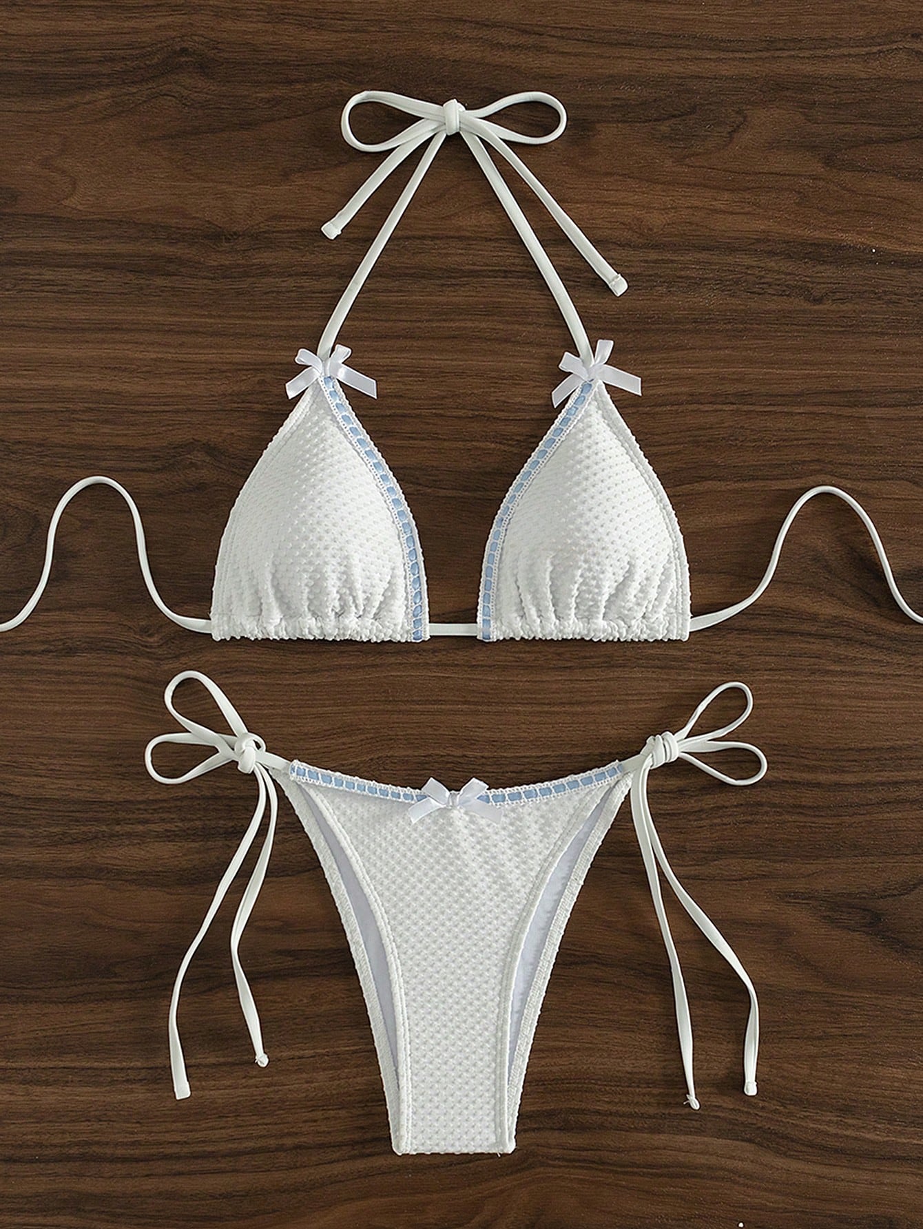 In White Women Bikini Sets